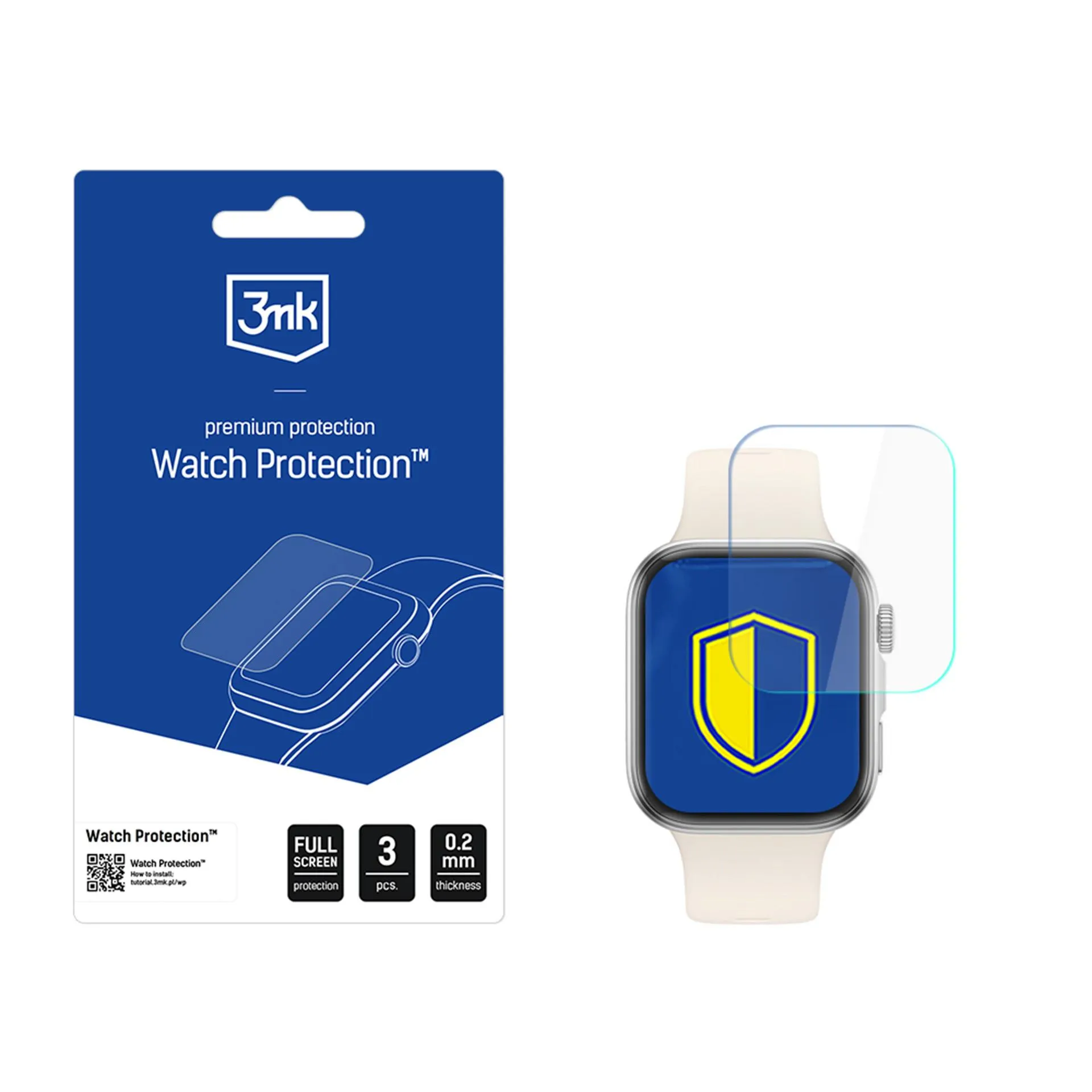 Protective screen film for smartwatch Huawei Watch Fit 4 - 3mk Watch Protection