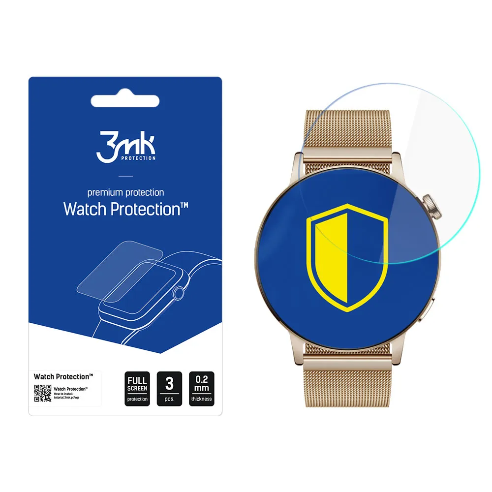 Protective screen film for smartwatch Huawei Watch GT 3 42mm - 3mk Watch Protection