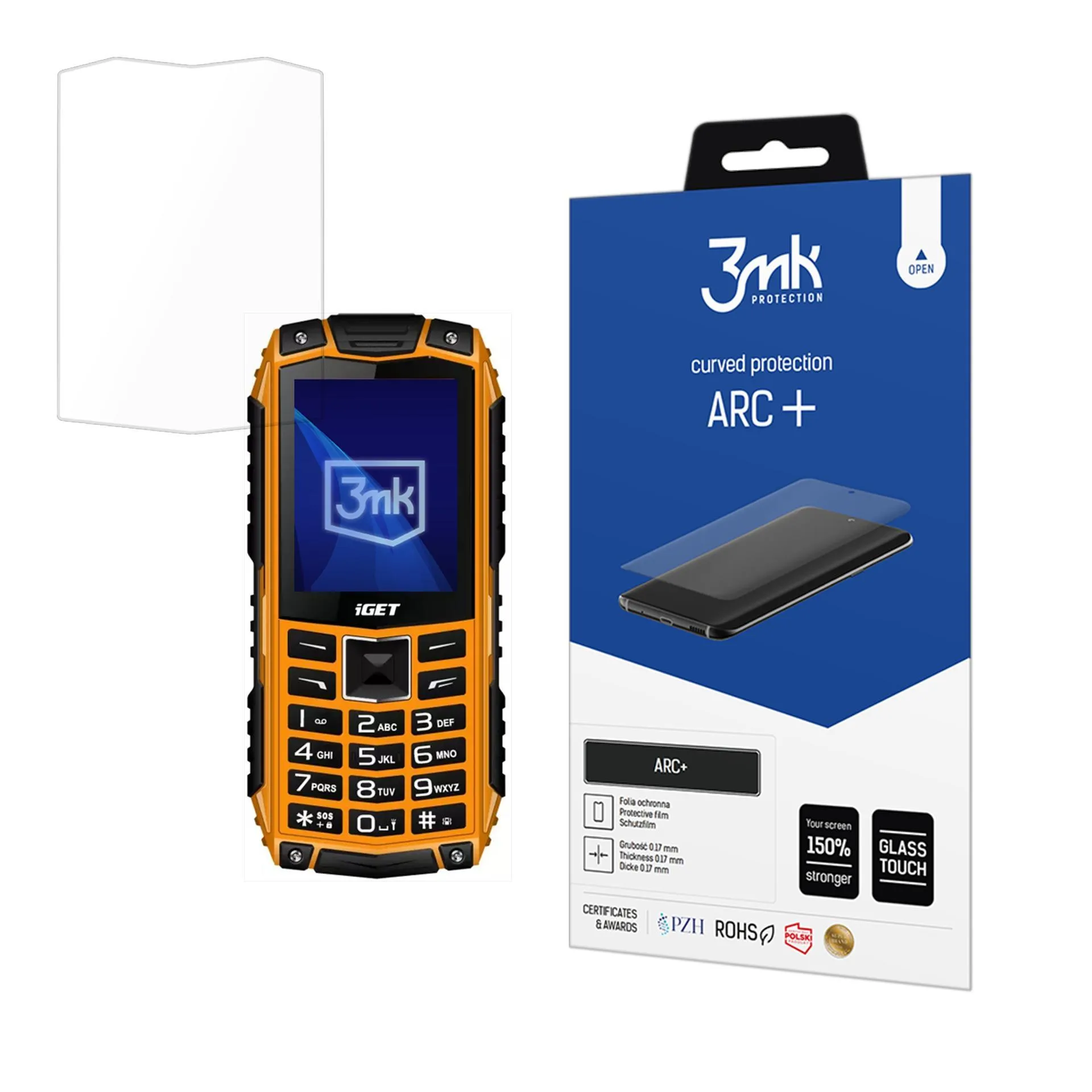Protective film for iGET Defender D10 - 3mk ARC+