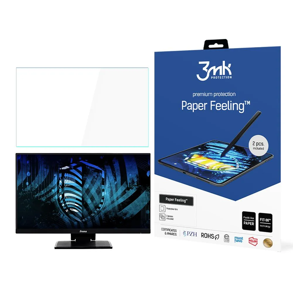 Protective film for iiYama PROLITE T2454MSC-B1AG - 3mk Paper Feeling (2 pcs)