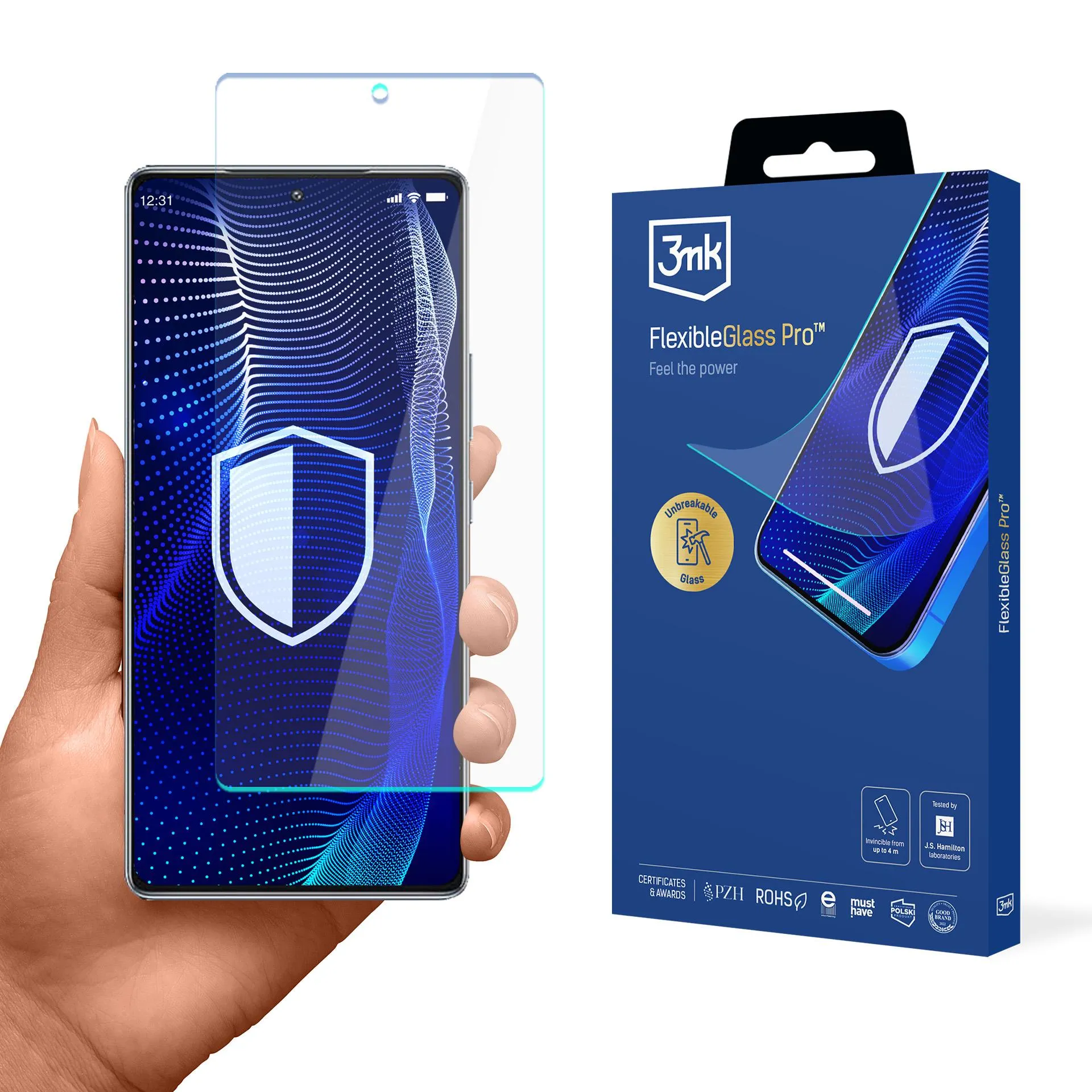 Shatterproof glass for Infinix GT 20 Pro - 3mk FlexibleGlass Pro