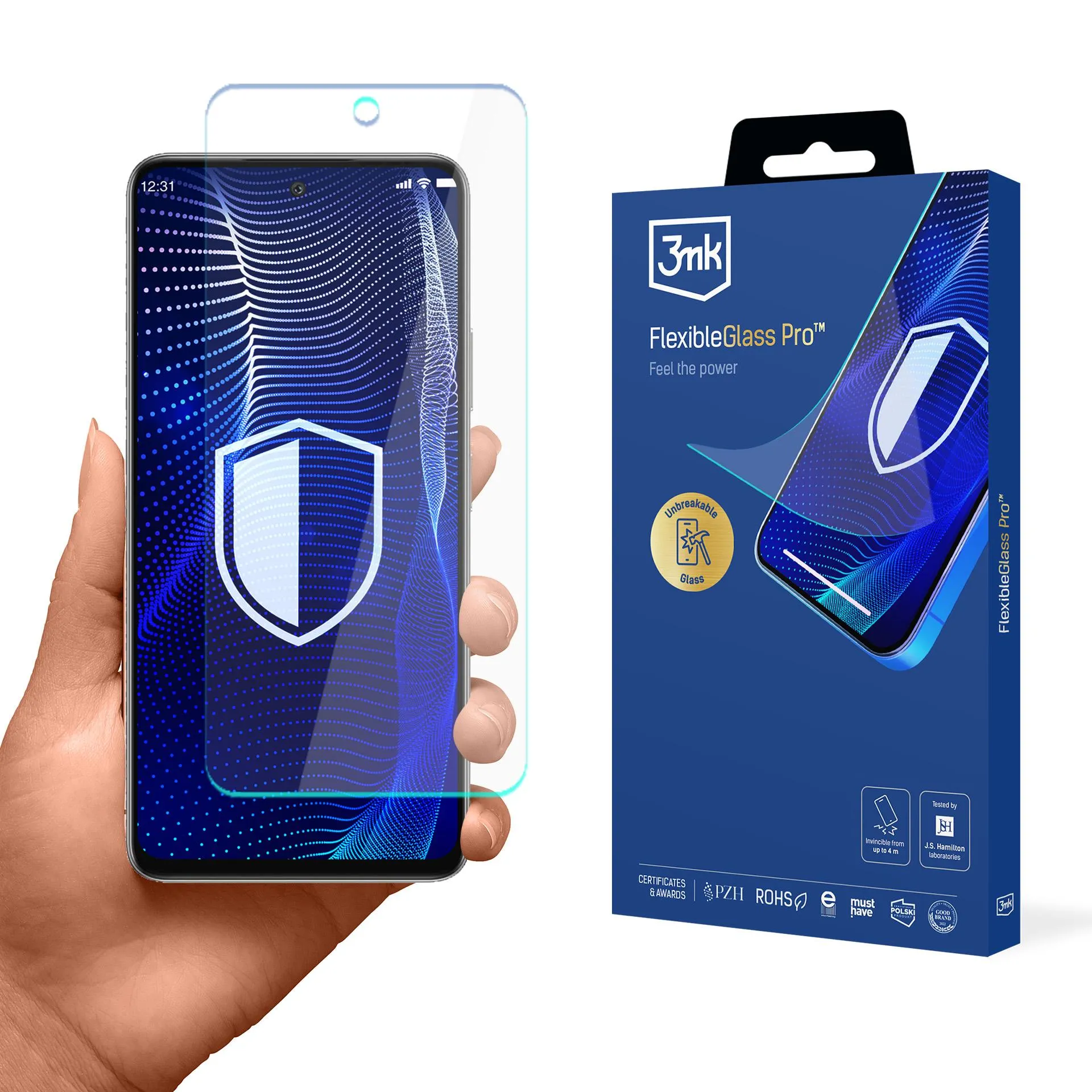 Shatterproof glass for Infinix Hot 50 4G - 3mk FlexibleGlass Pro