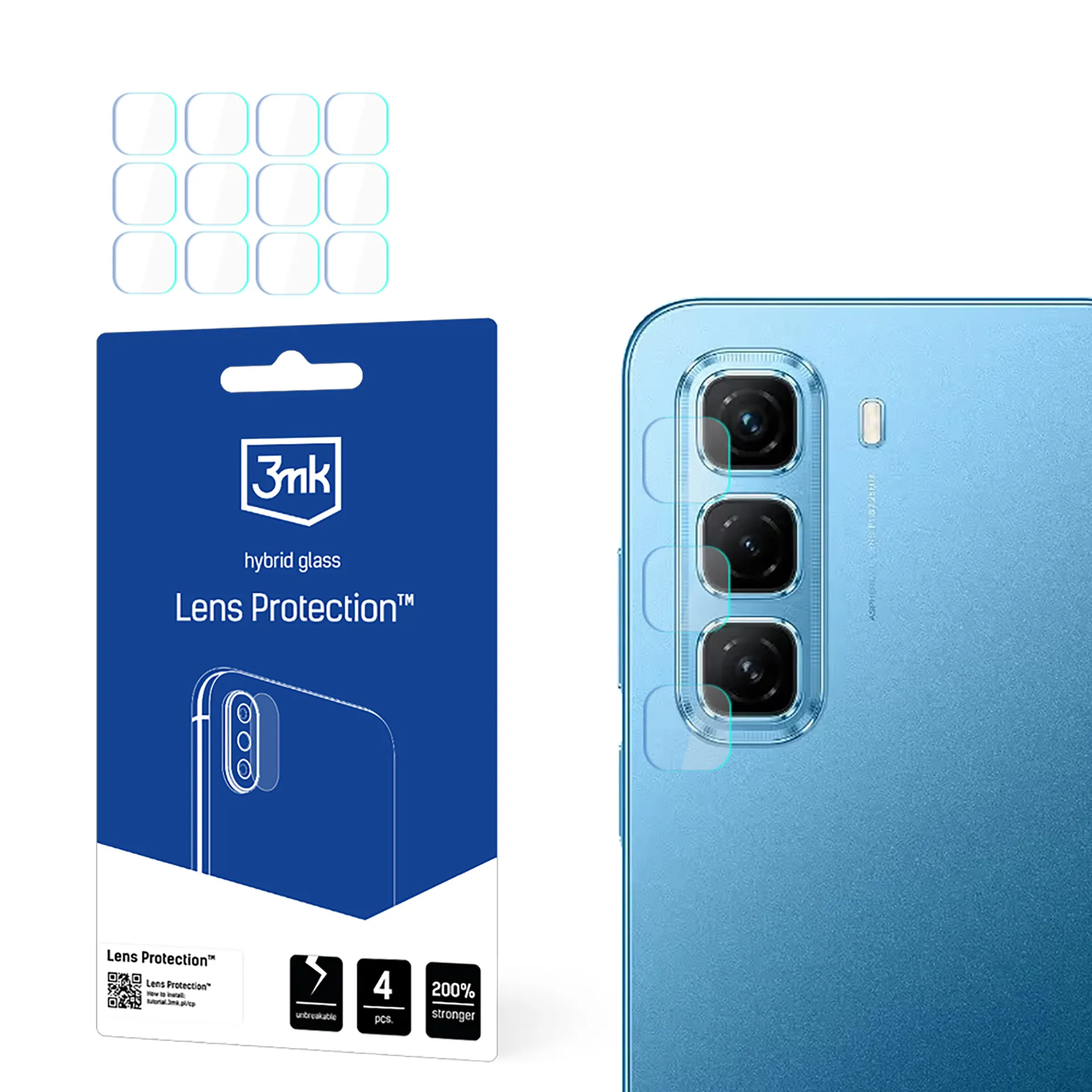 Lens glass for Infinix Hot 50 5G - 3mk Lens Protection
