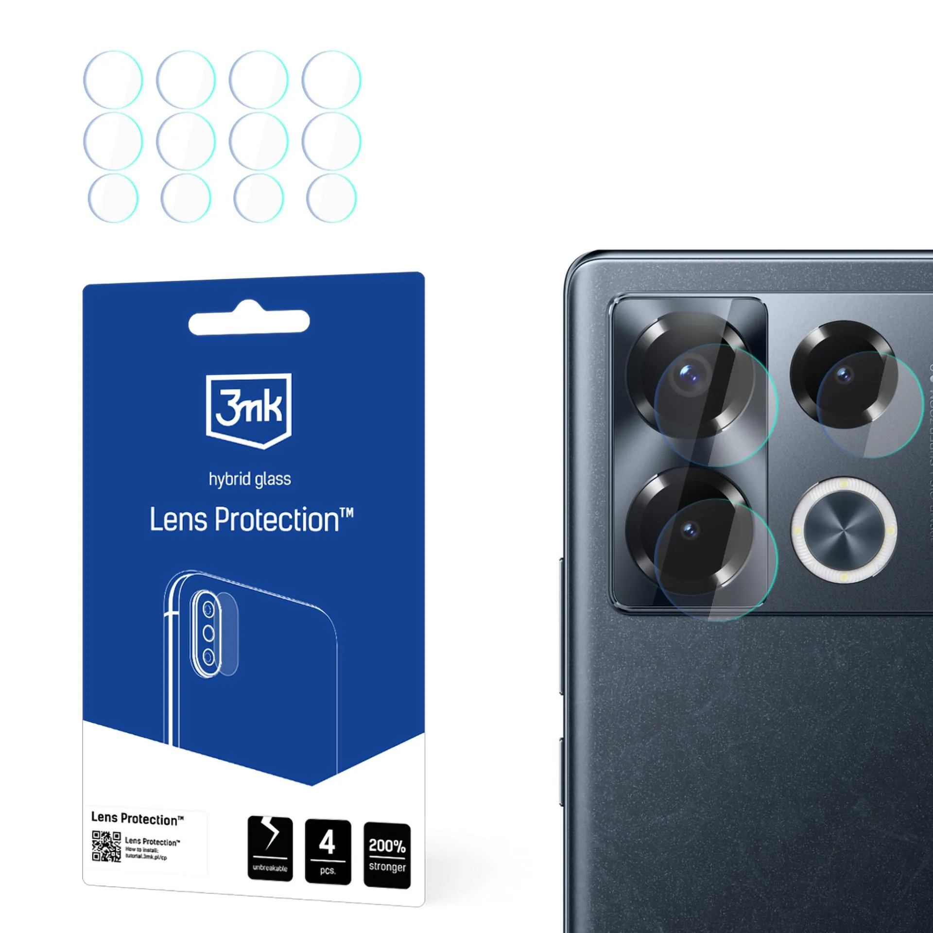Lens glass for Infinix Note 40 Pro+ - 3mk Lens Protection