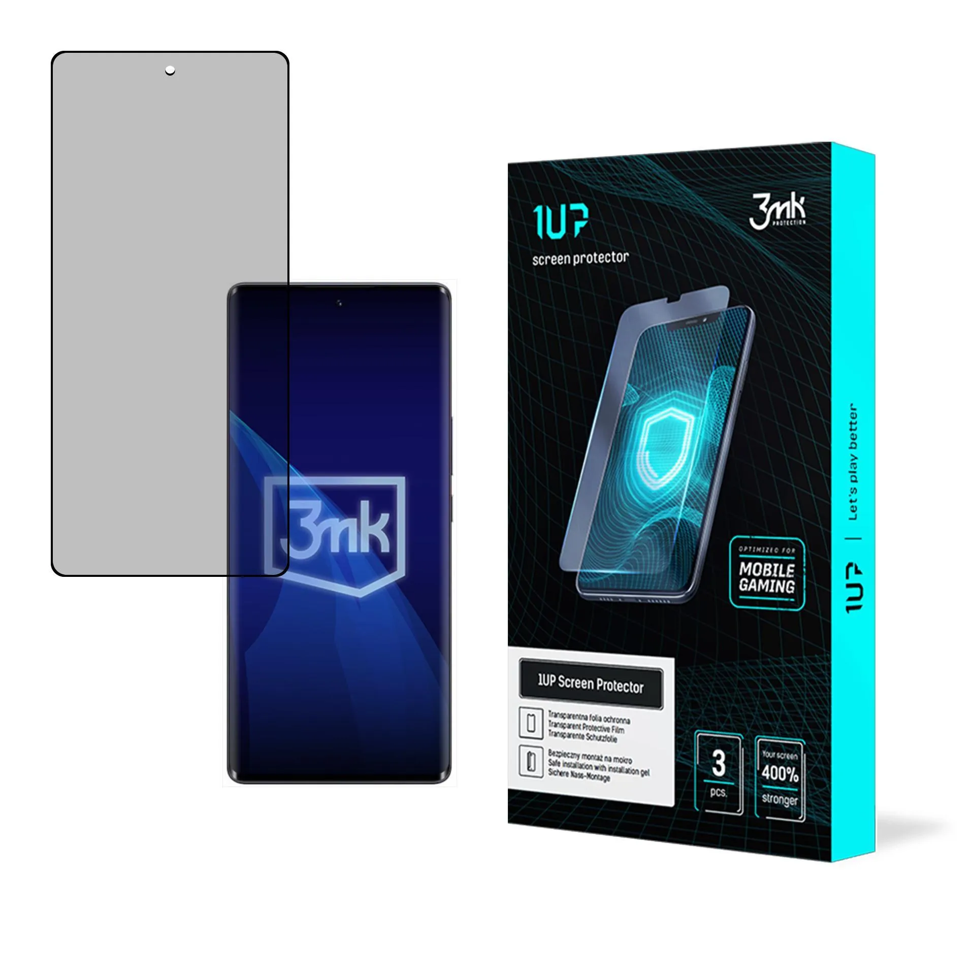Screen protector for Infinix Zero 40 5G - 3mk 1UP screen protector (3 pieces)