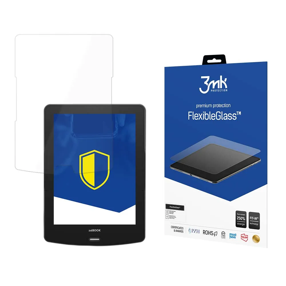 Shatterproof hybrid glass for inkBook Calypso Plus - 3mk FlexibleGlass