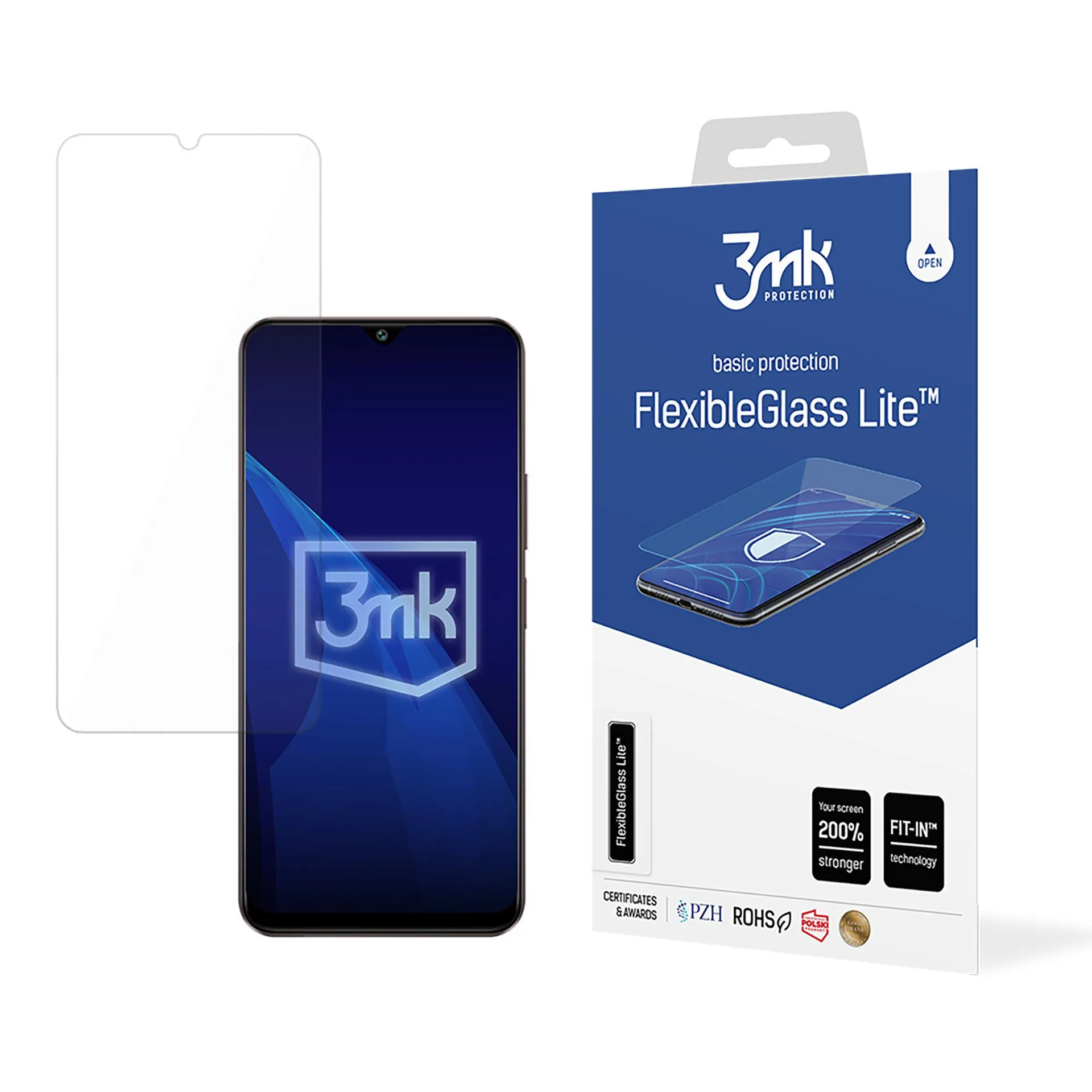 Unbreakable hybrid glass for IQOO Z9 LITE 5G - 3mk FlexibleGlass Lite