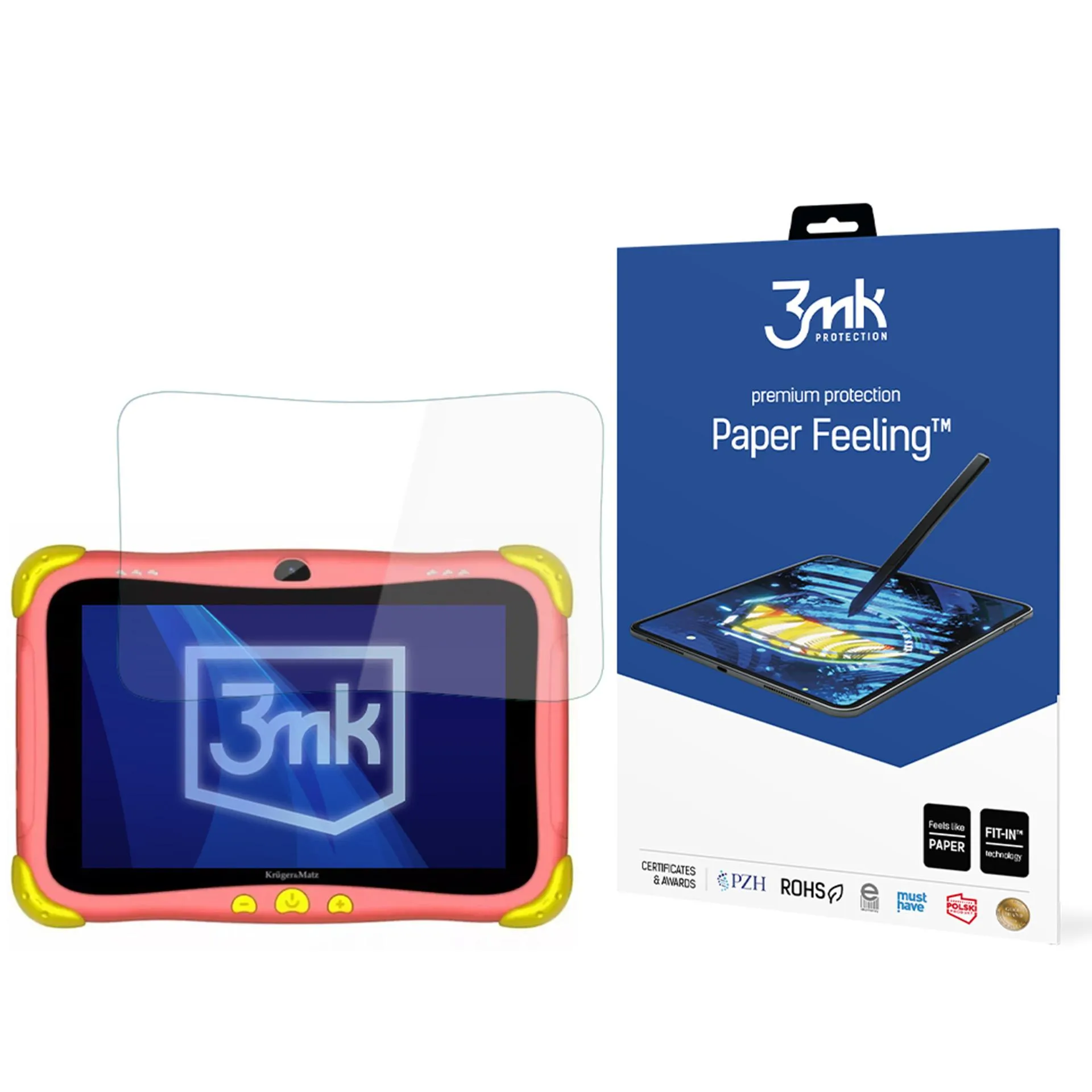 Protective film for Kruger&Matz FUN 808 - 3mk Paper Feeling (2 pcs)