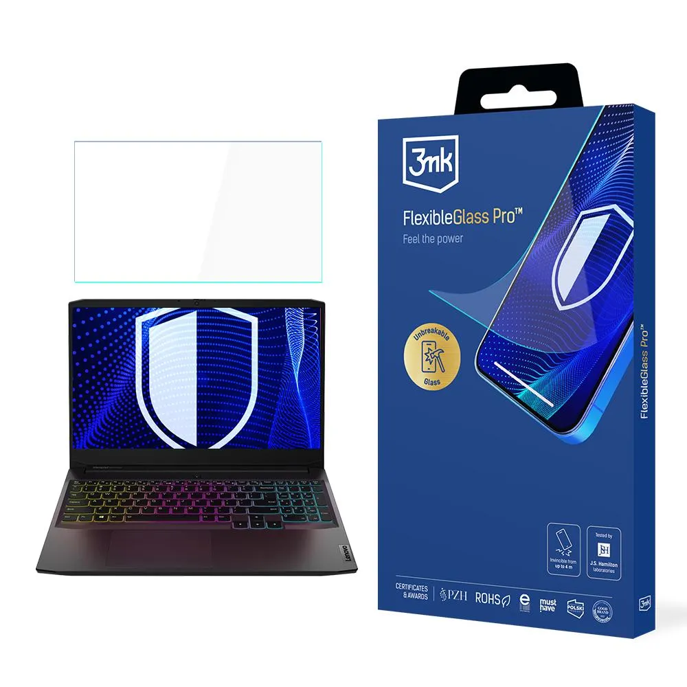 Shatterproof glass for Lenovo IdeaPad Gaming 3 15,6 - 3mk FlexibleGlass Pro