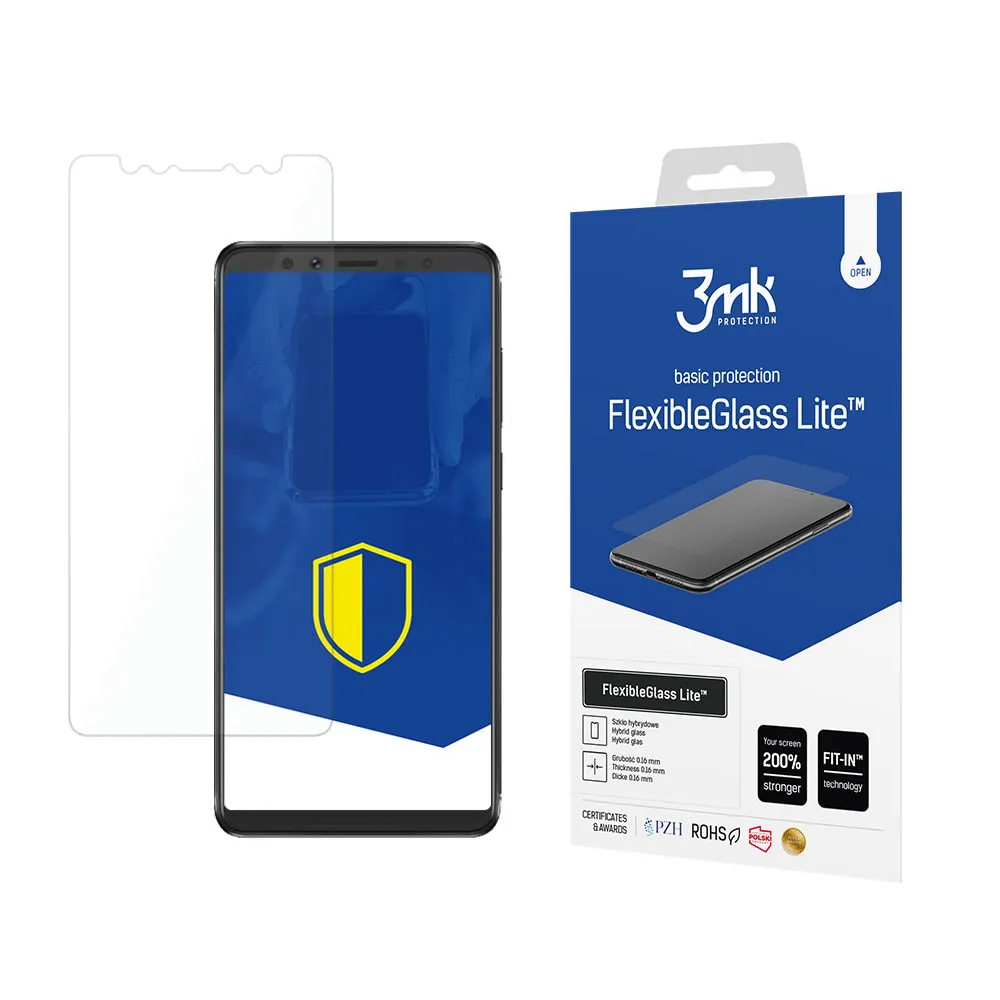 Unbreakable hybrid glass for Lenovo K5 Pro - 3mk FlexibleGlass Lite
