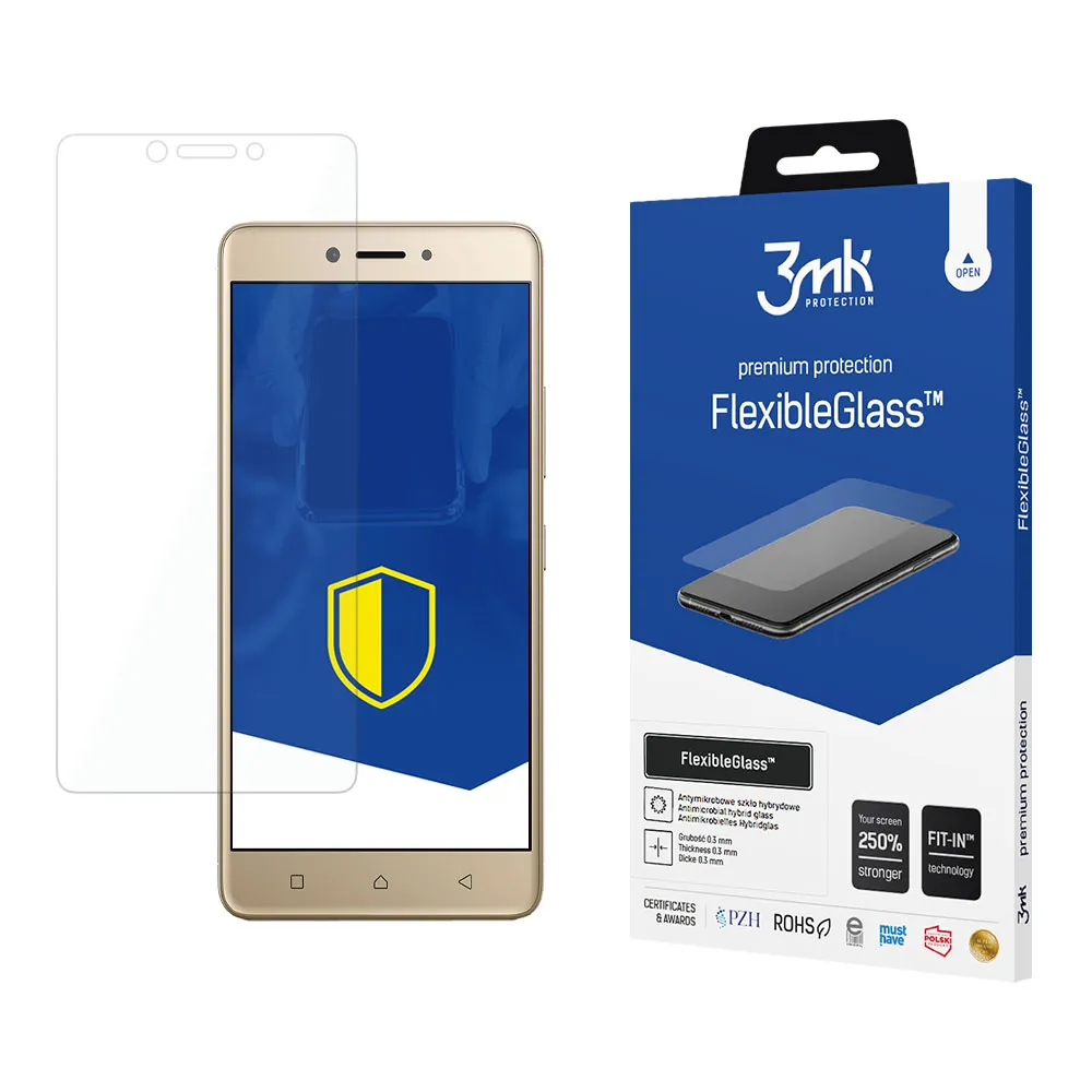 Shatterproof hybrid glass on Lenovo K6 Note - 3mk FlexibleGlass™