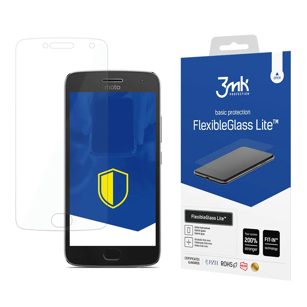 Unbreakable hybrid glass for Lenovo Moto G5 Plus - 3mk FlexibleGlass Lite