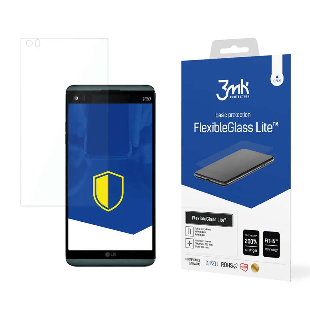 Unbreakable hybrid glass for LG V20 - 3mk FlexibleGlass Lite