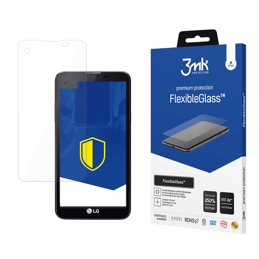 Shatterproof hybrid glass on LG X Screen K500n - 3mk FlexibleGlass™