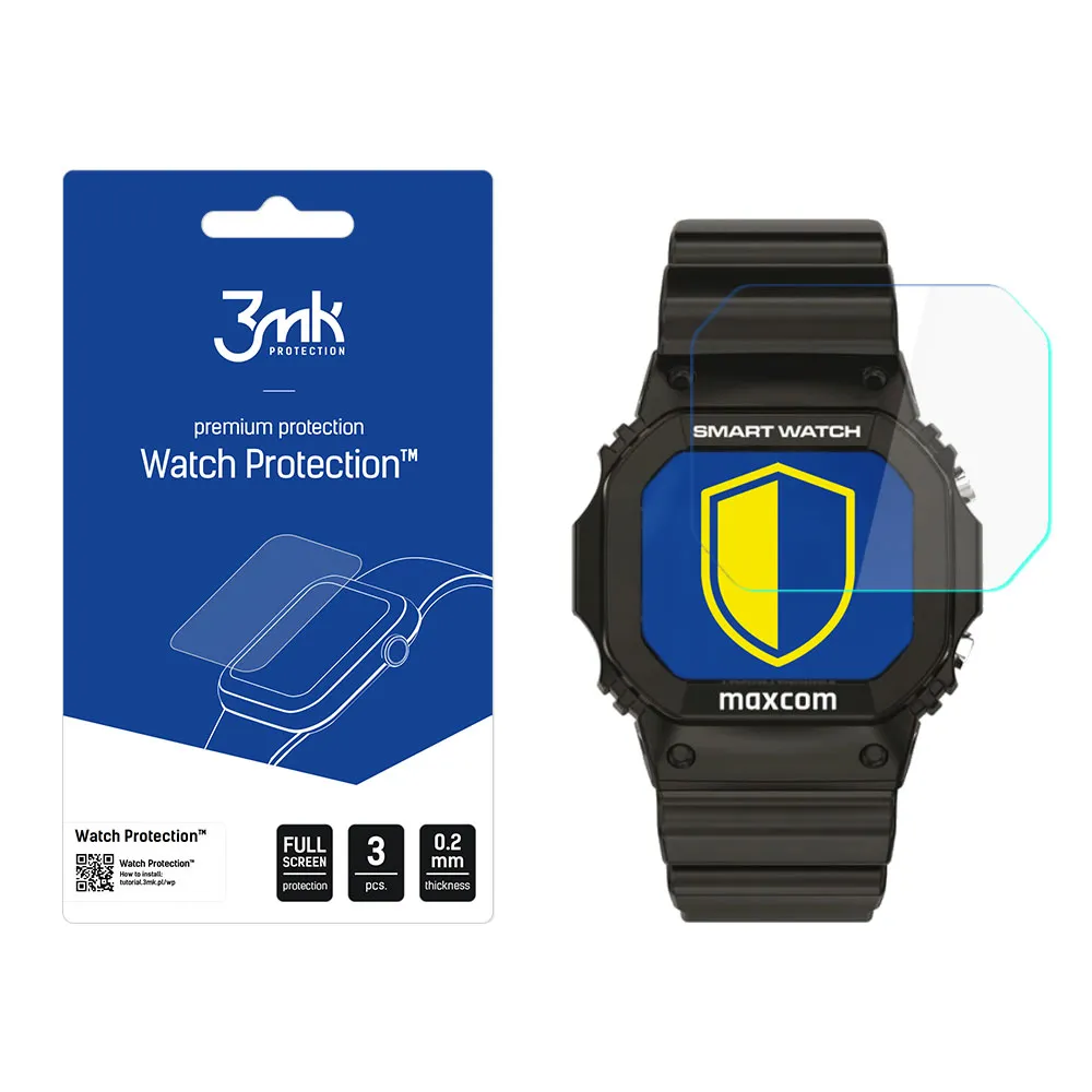 Protective glass for MAXCOM Fit FW22 smartwatch screen - 3mk Watch Protection