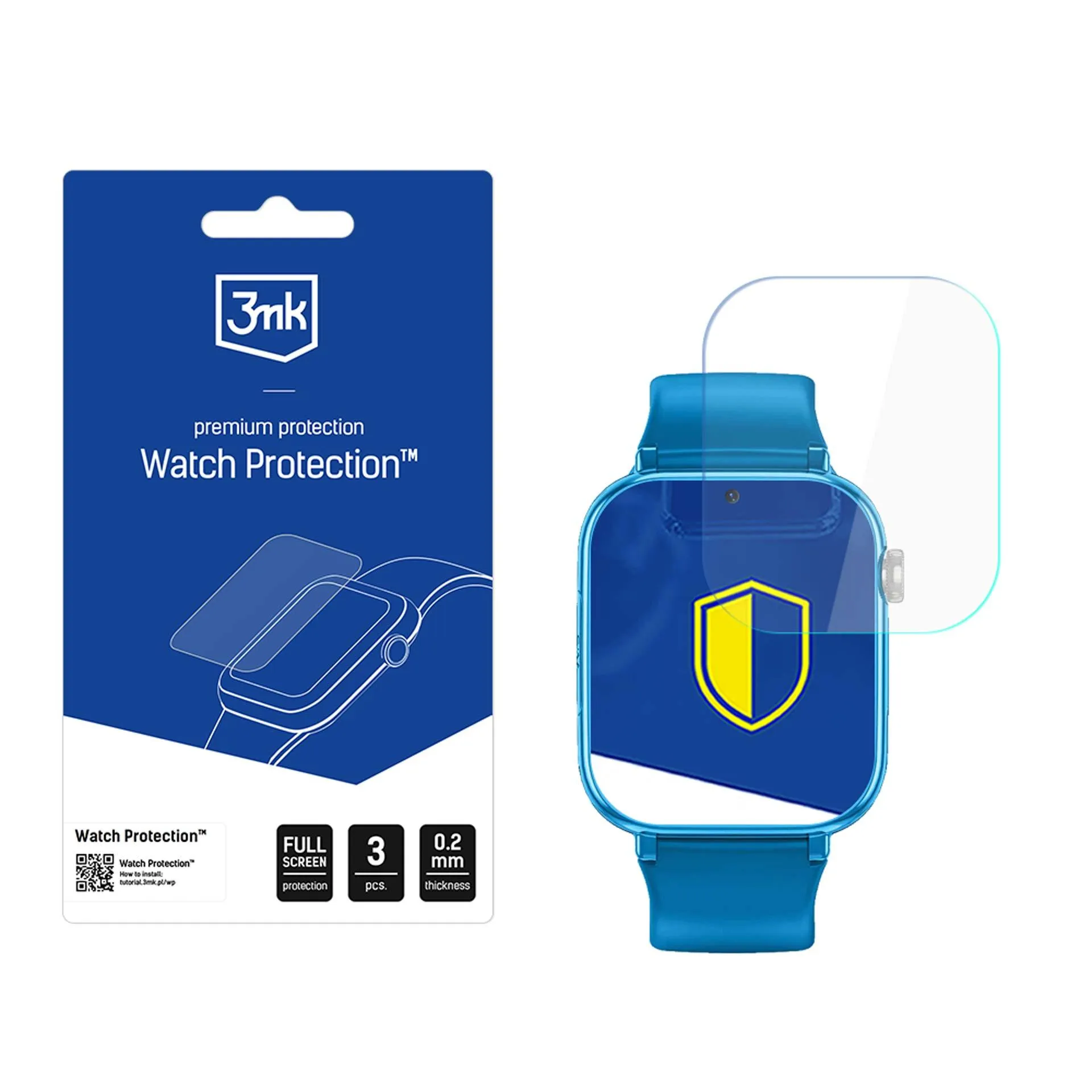 Protective screen film for smartwatch Maxcom FW59 - 3mk Watch Protection