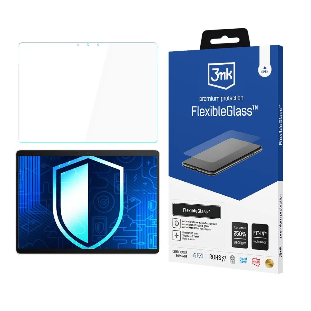Shatterproof hybrid glass for Microsoft Surface Pro X SQ1 - 3mk FlexibleGlass
