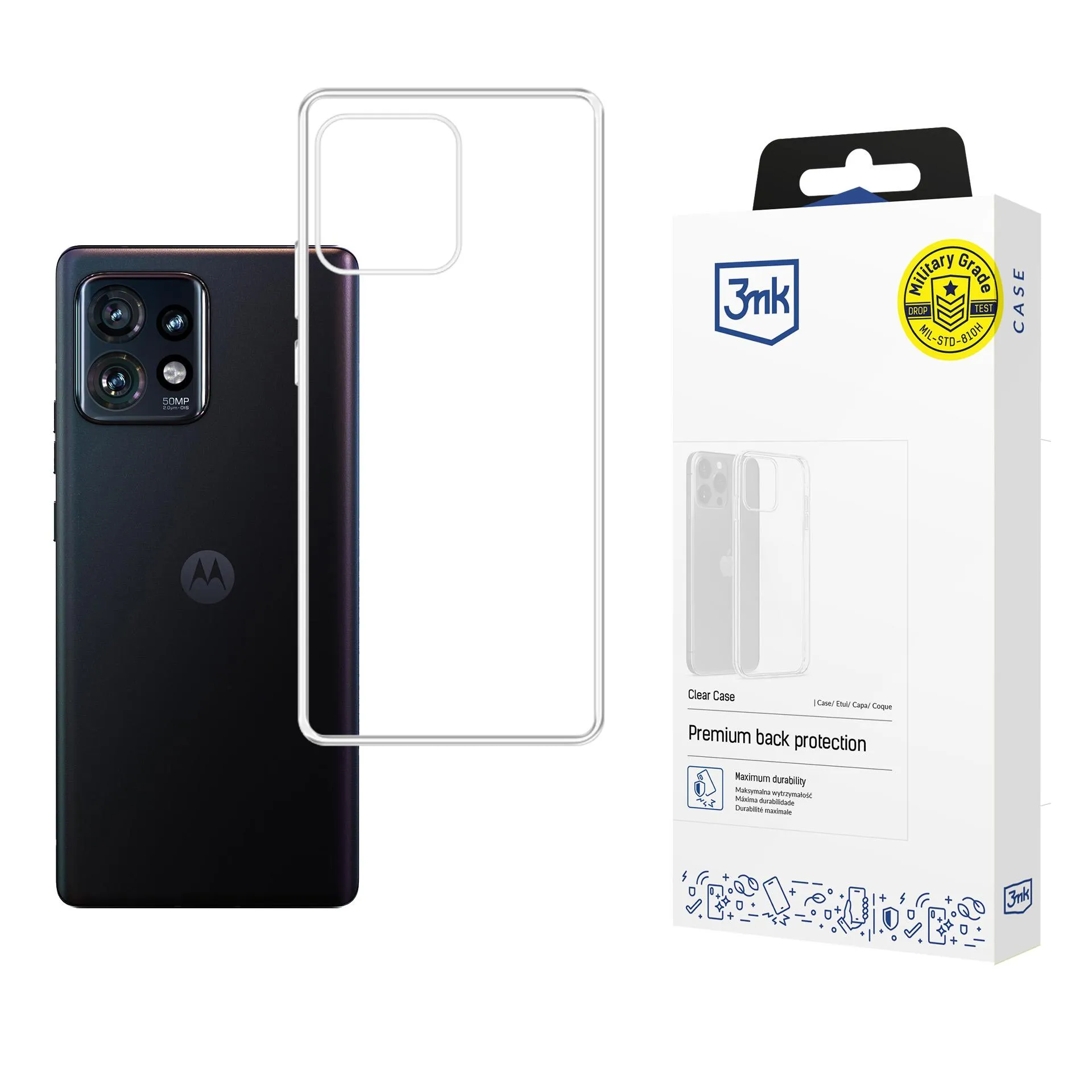 Case for Motorola Edge 40 Pro 5G - 3mk Clear Case