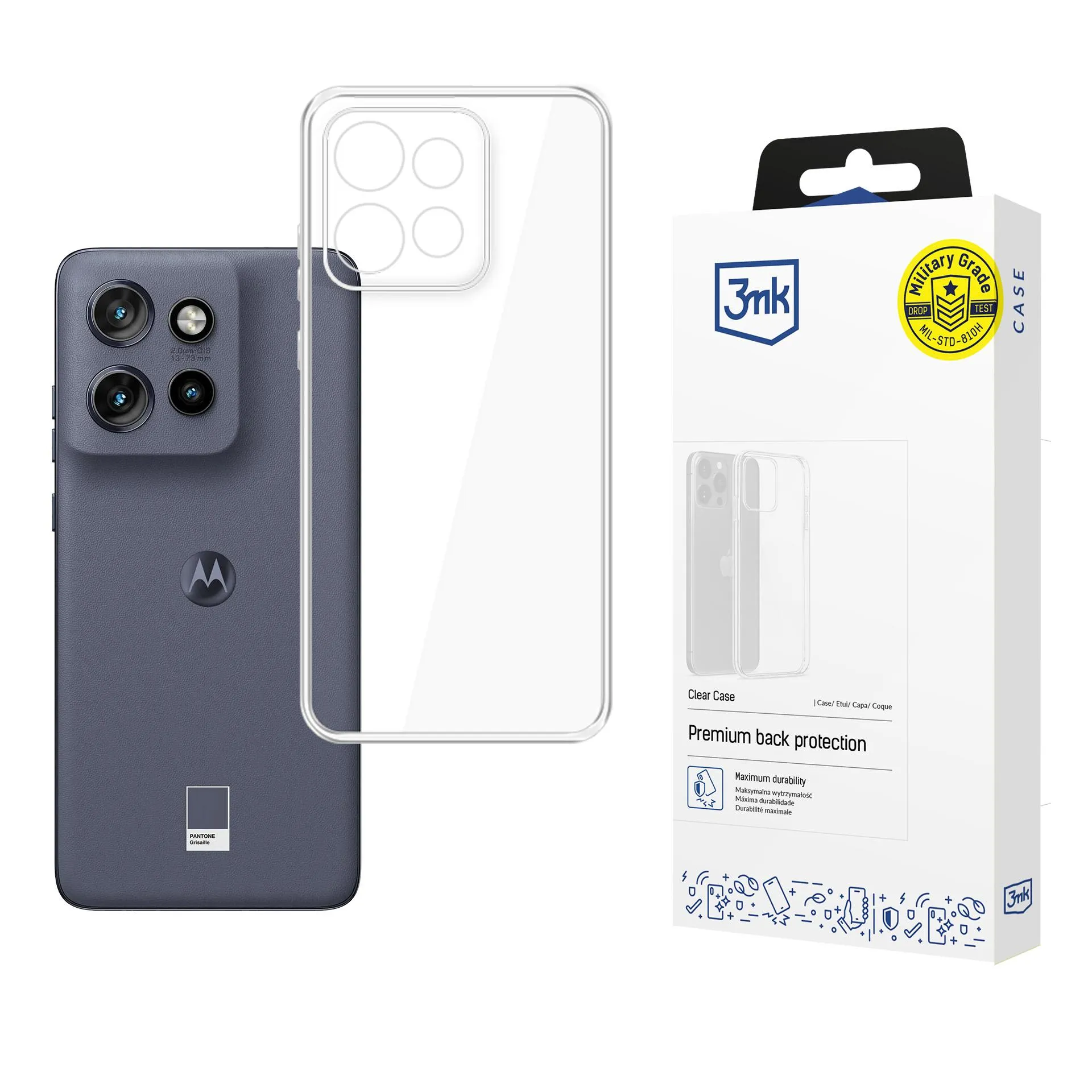 Case for Motorola Edge 50 Neo - 3mk Clear Case