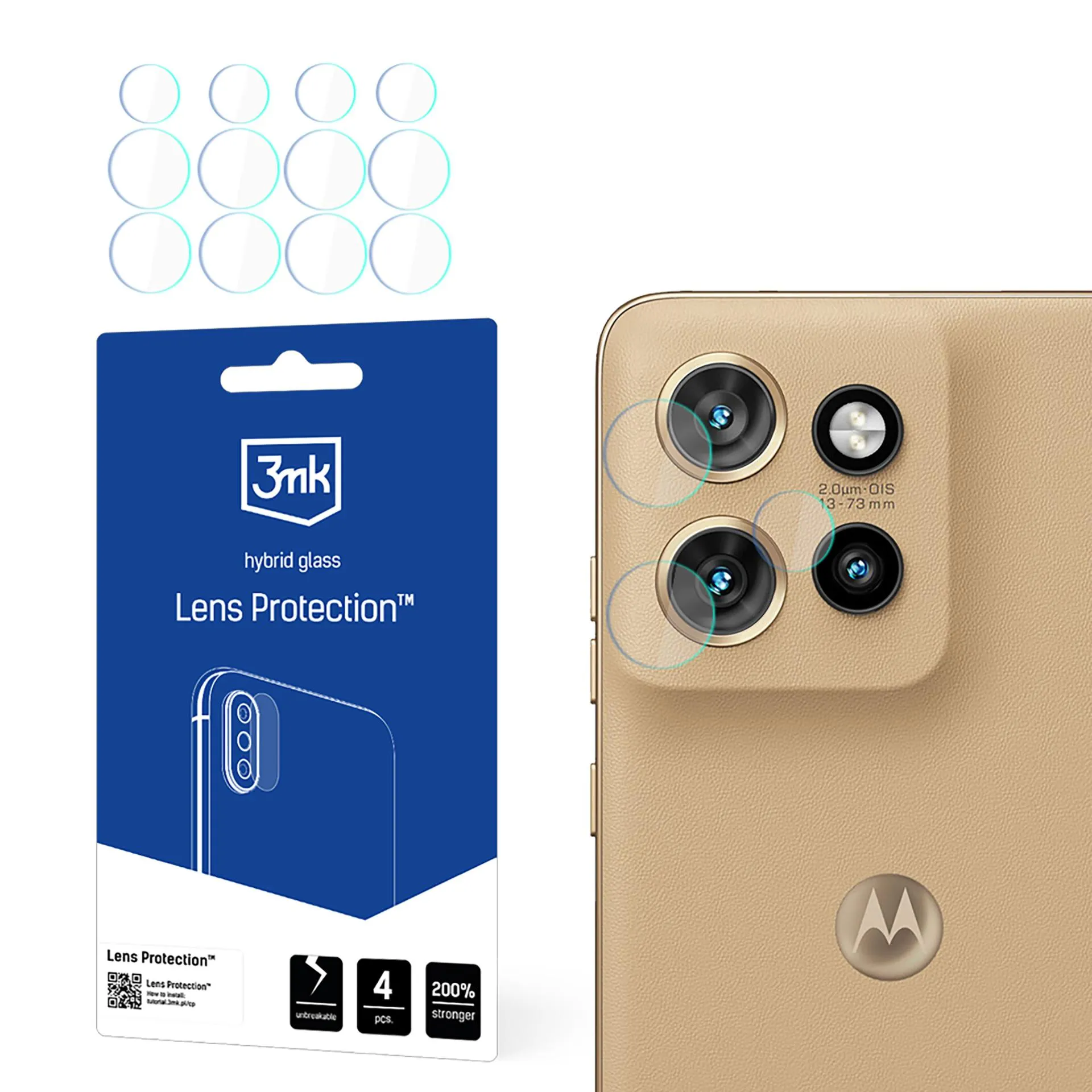 Lens glass for Motorola Edge 50 Neo - 3mk Lens Protection