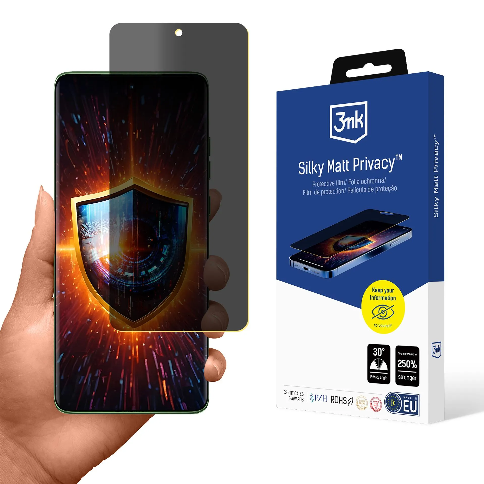 Privacy film for Motorola Edge 60 - 3mk Silky Matt Privacy