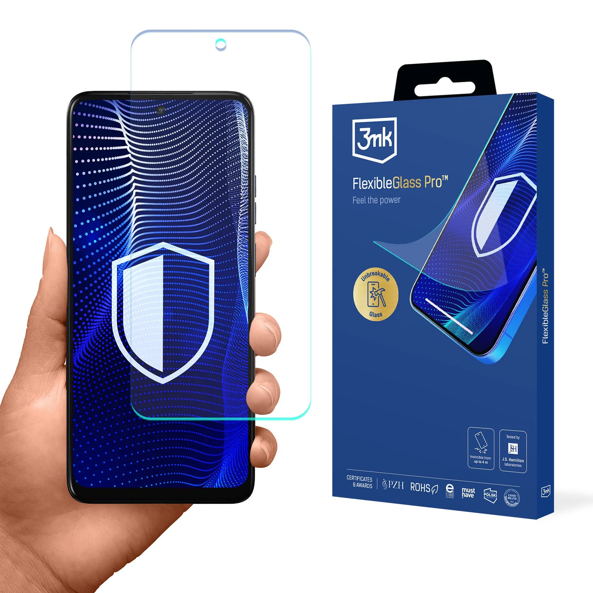 Shatterproof glass for Motorola Moto E15 - 3mk FlexibleGlass Pro
