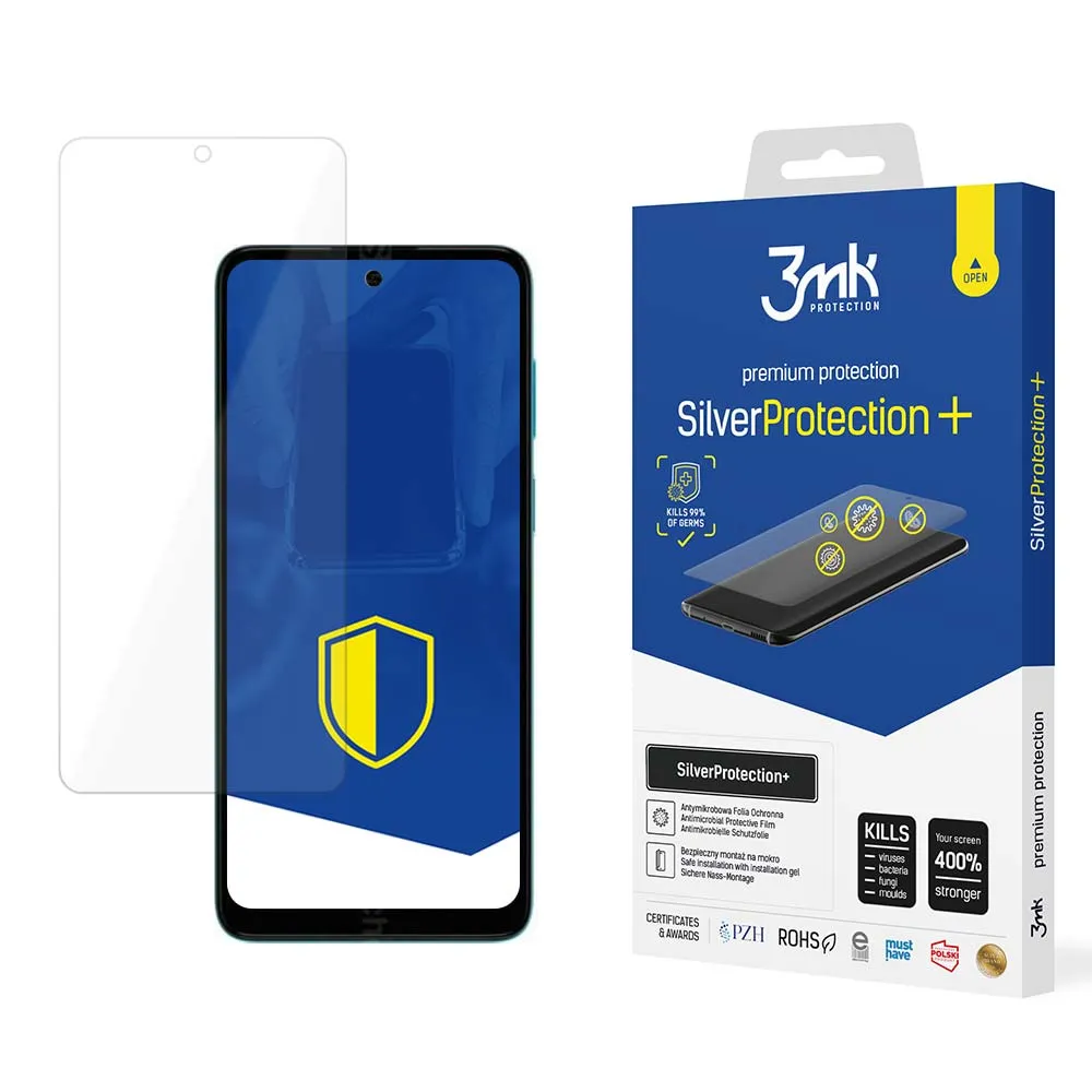 Anti-Shock Protective Film for Motorola Moto E22s - 3mk SilverProtection+