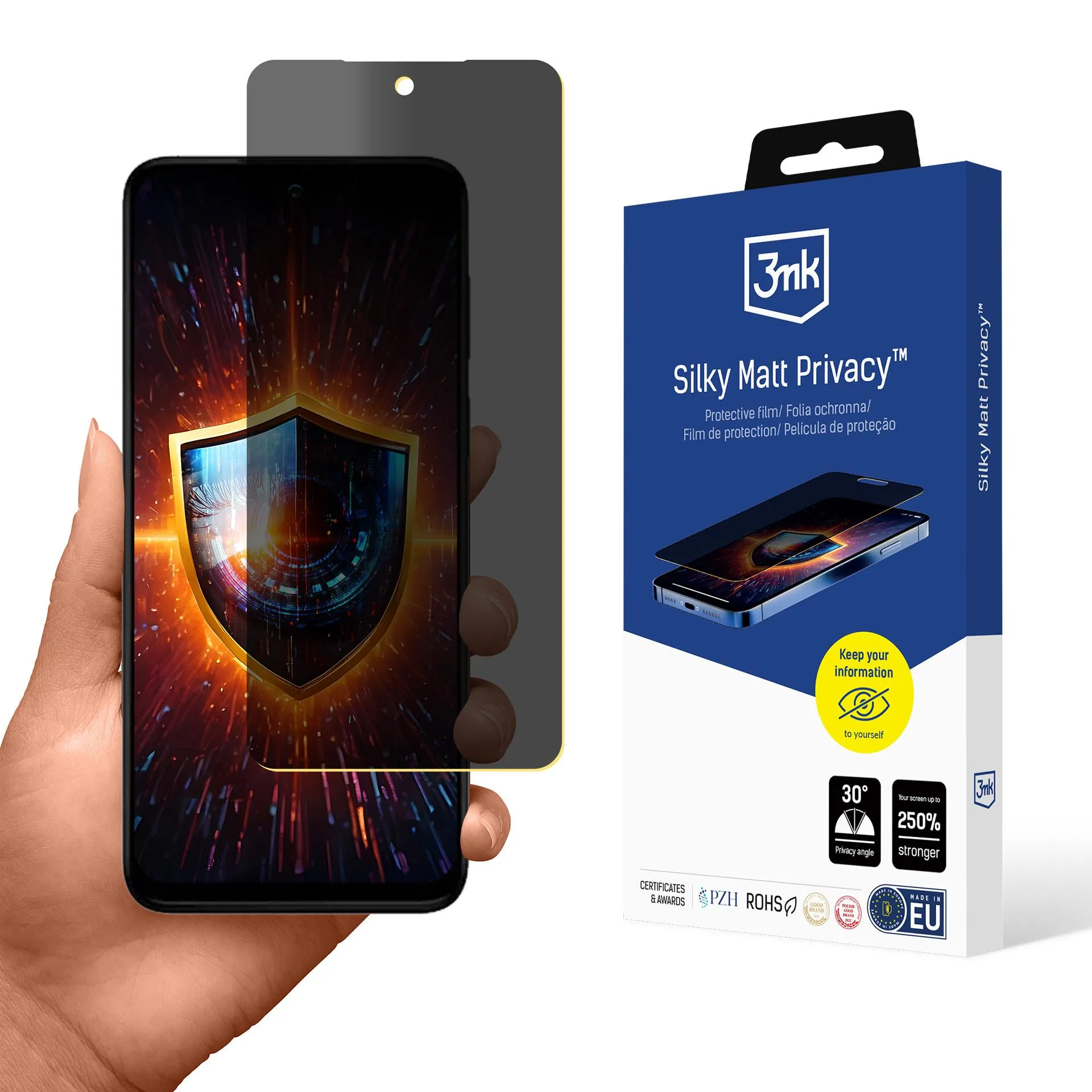 Privacy film for Motorola Moto G 5G 2025 - 3mk Silky Matt Privacy