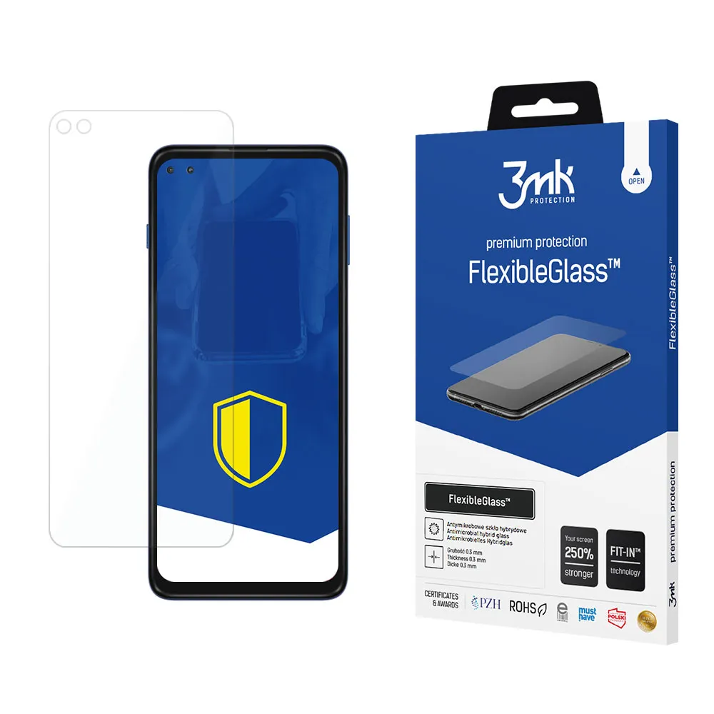 Shatterproof hybrid glass on Motorola Moto G 5G Plus - 3mk FlexibleGlass™