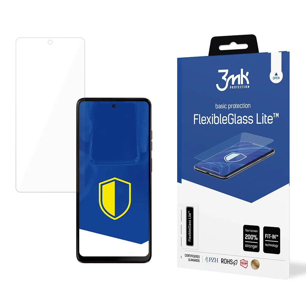 Unbreakable hybrid glass for Motorola Moto G04 - 3mk FlexibleGlass Lite