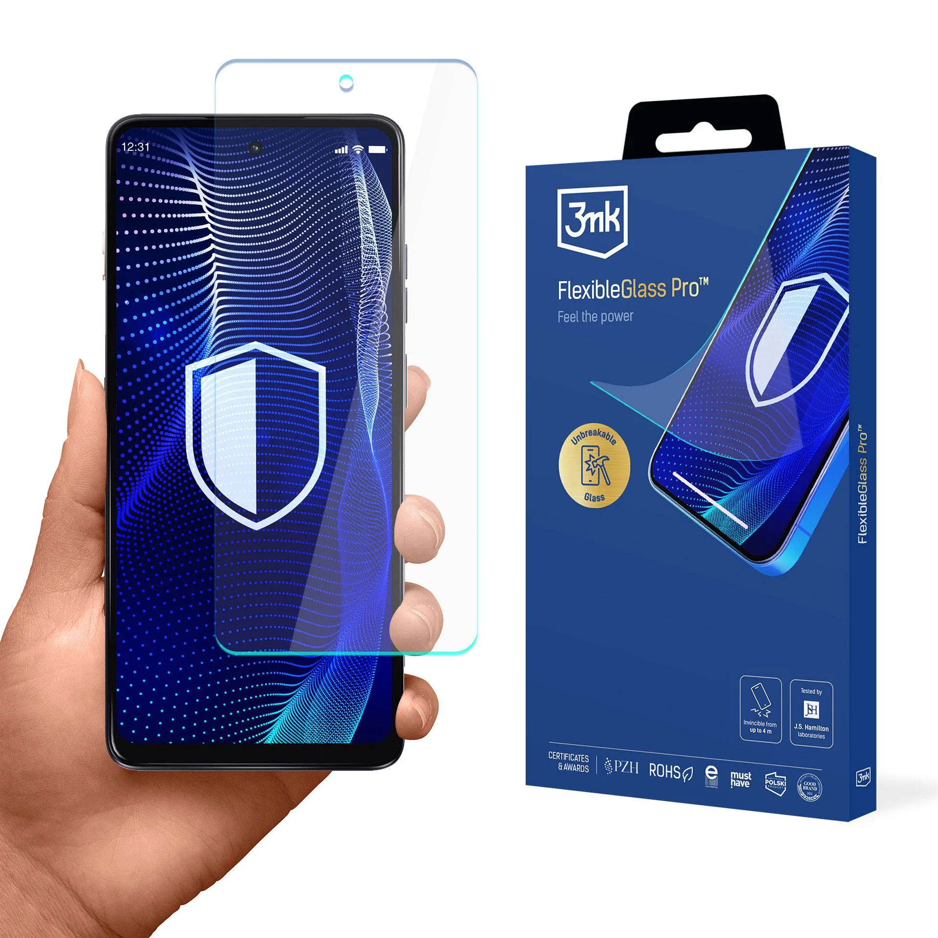 Shatterproof glass for Motorola Moto G24/G24 Power - 3mk FlexibleGlass Pro