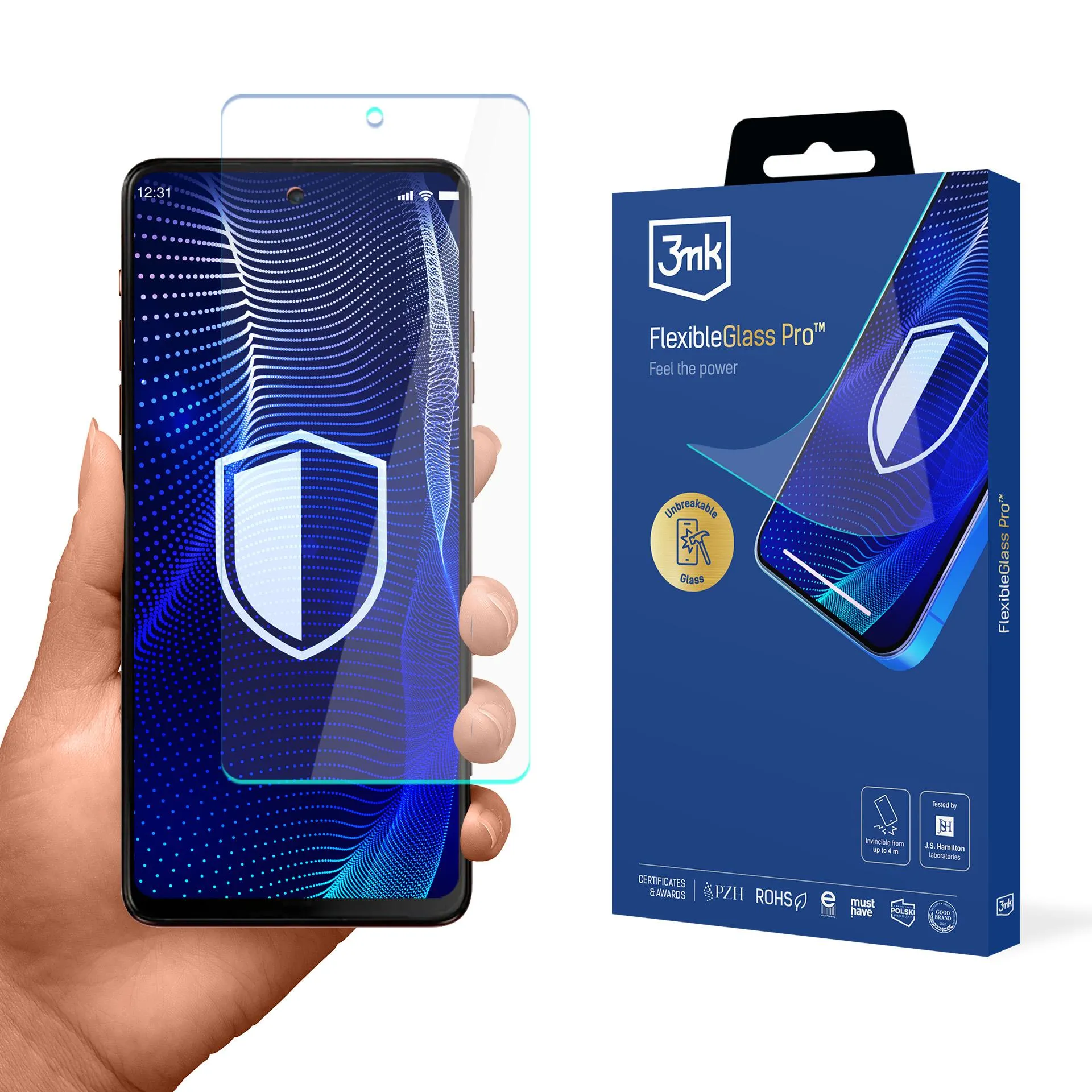 Shatterproof glass for Motorola Moto G34 5G - 3mk FlexibleGlass Pro