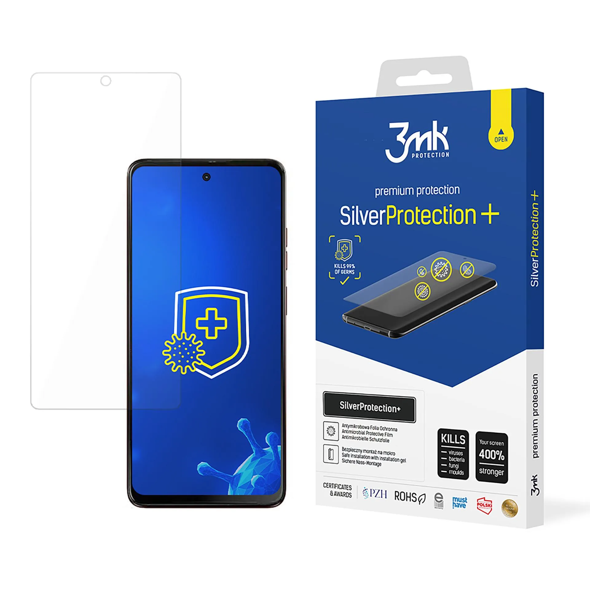 Anti-Shock Protective Film for Motorola Moto S50 Neo - 3mk SilverProtection+