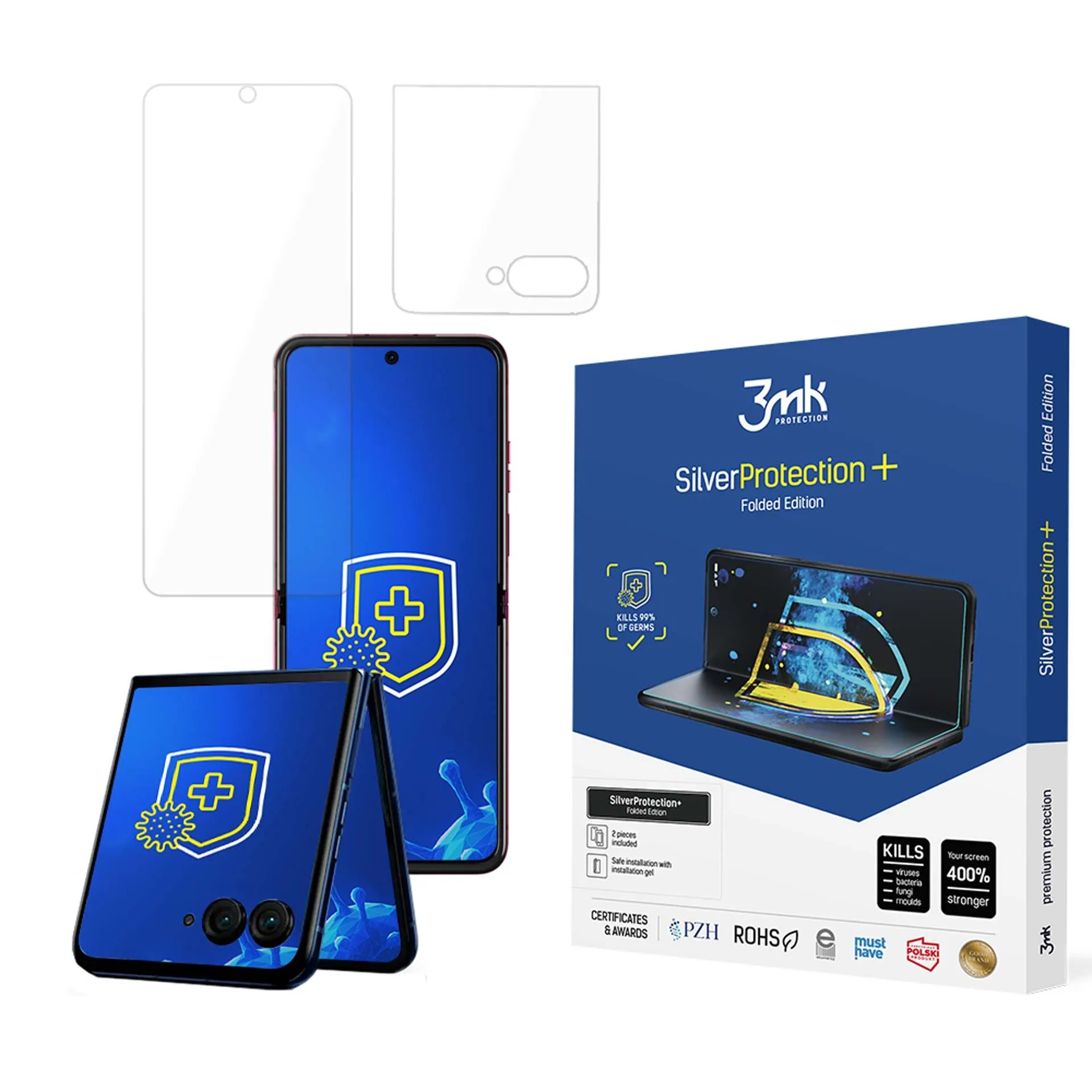 Anti-shock protective film for Motorola Razr 50 - 3mk SilverProtection+ Folded Edition