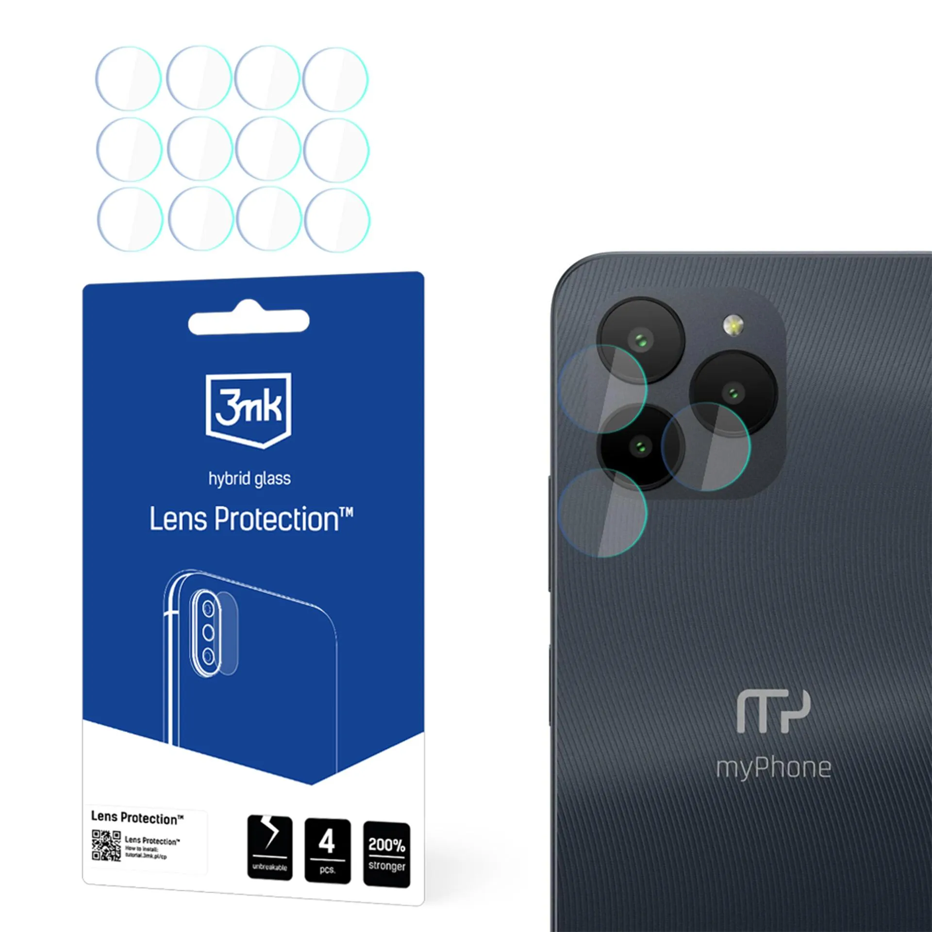 Lens glass for MyPhone N23 Lite/N23 4G - 3mk Lens Protection