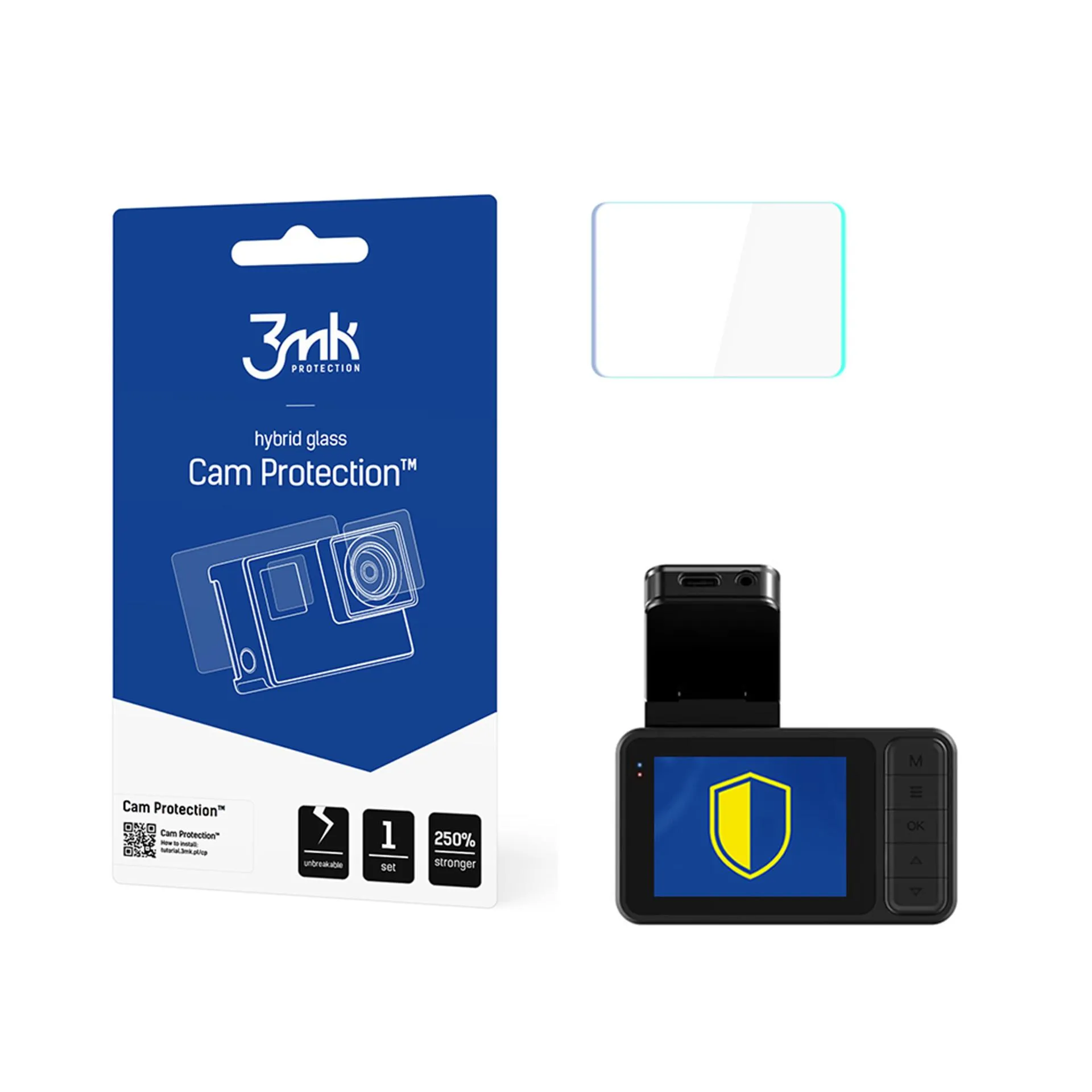 Protective glass for Navitel R480 2K - 3mk Cam Protection