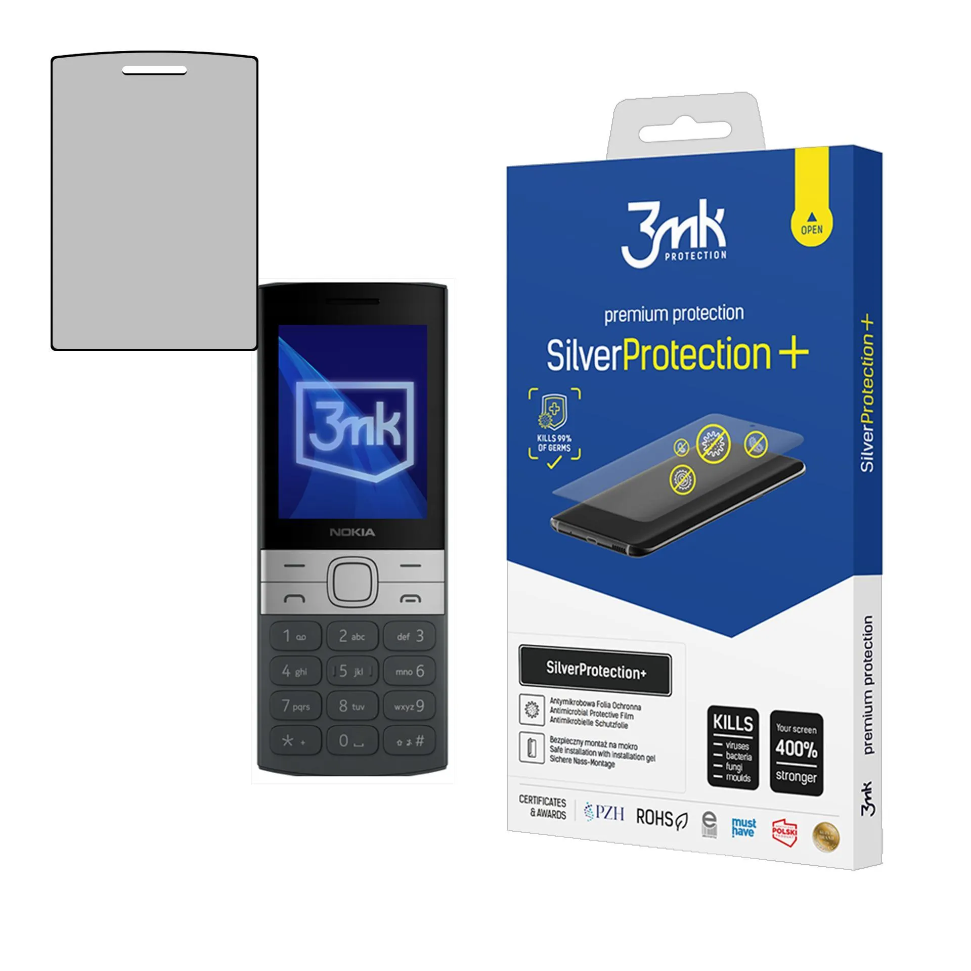 Anti-Shock Protective Film for Nokia 150 2023 - 3mk SilverProtection+