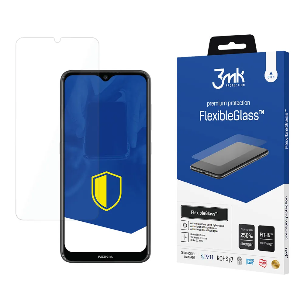 Shatterproof hybrid glass on Nokia 6.2 - 3mk FlexibleGlass™