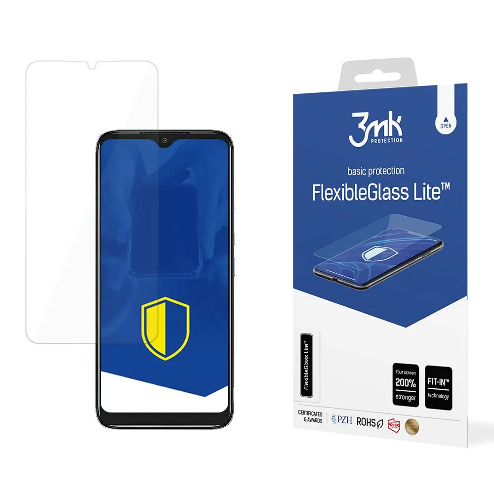 Unbreakable hybrid glass for Nokia C12 - 3mk FlexibleGlass Lite