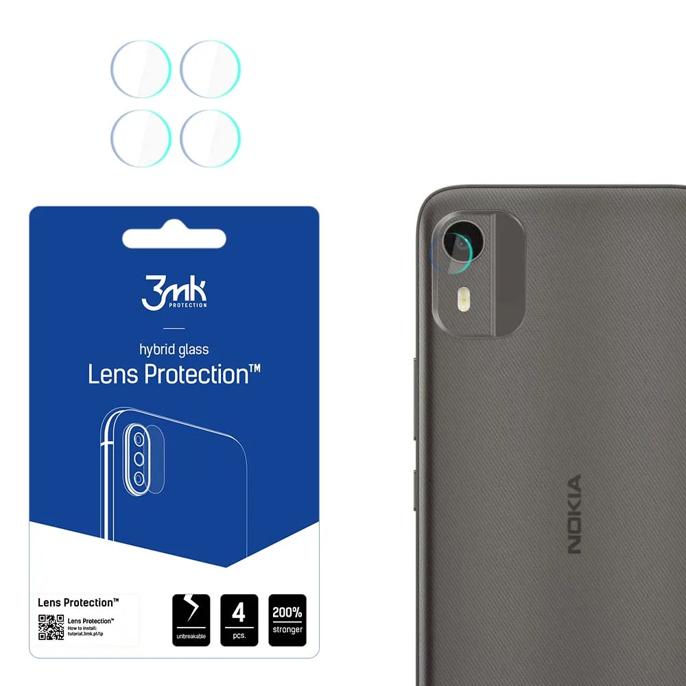 Lens glass for Nokia C12 - 3mk Lens Protection