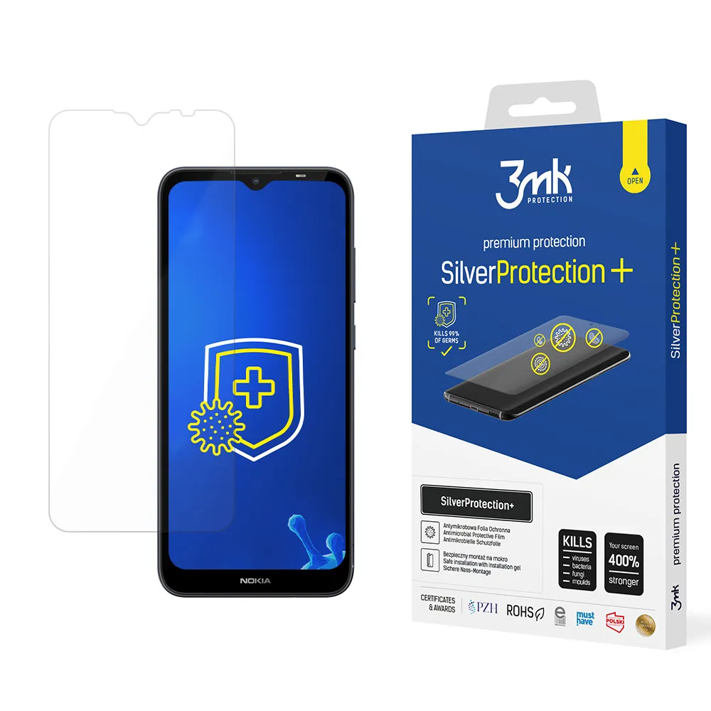 Anti-Shock Protective Film for Nokia C20 - 3mk SilverProtection+