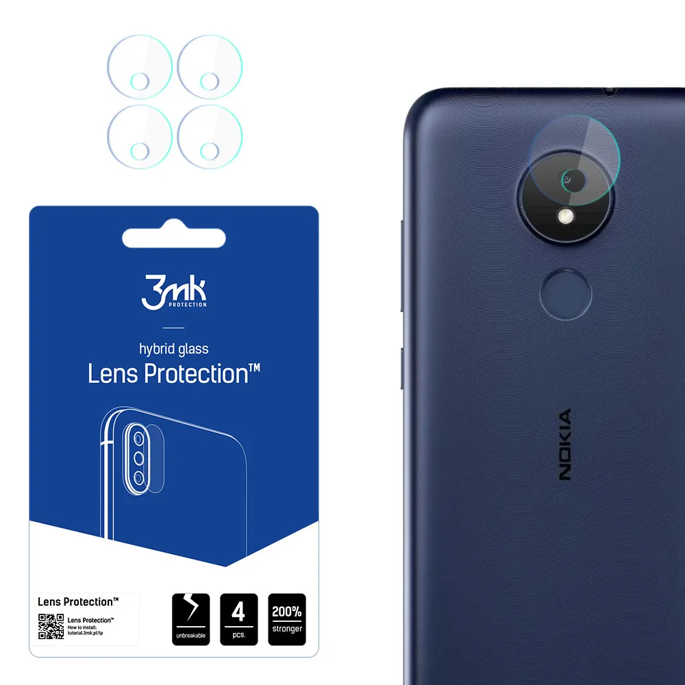 Lens glass for Nokia C21 - 3mk Lens Protection