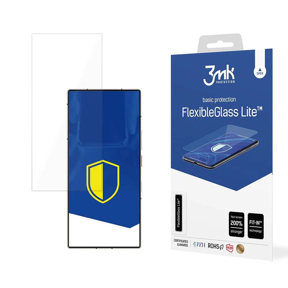 Unbreakable hybrid glass for Nubia Z60 Ultra - 3mk FlexibleGlass Lite