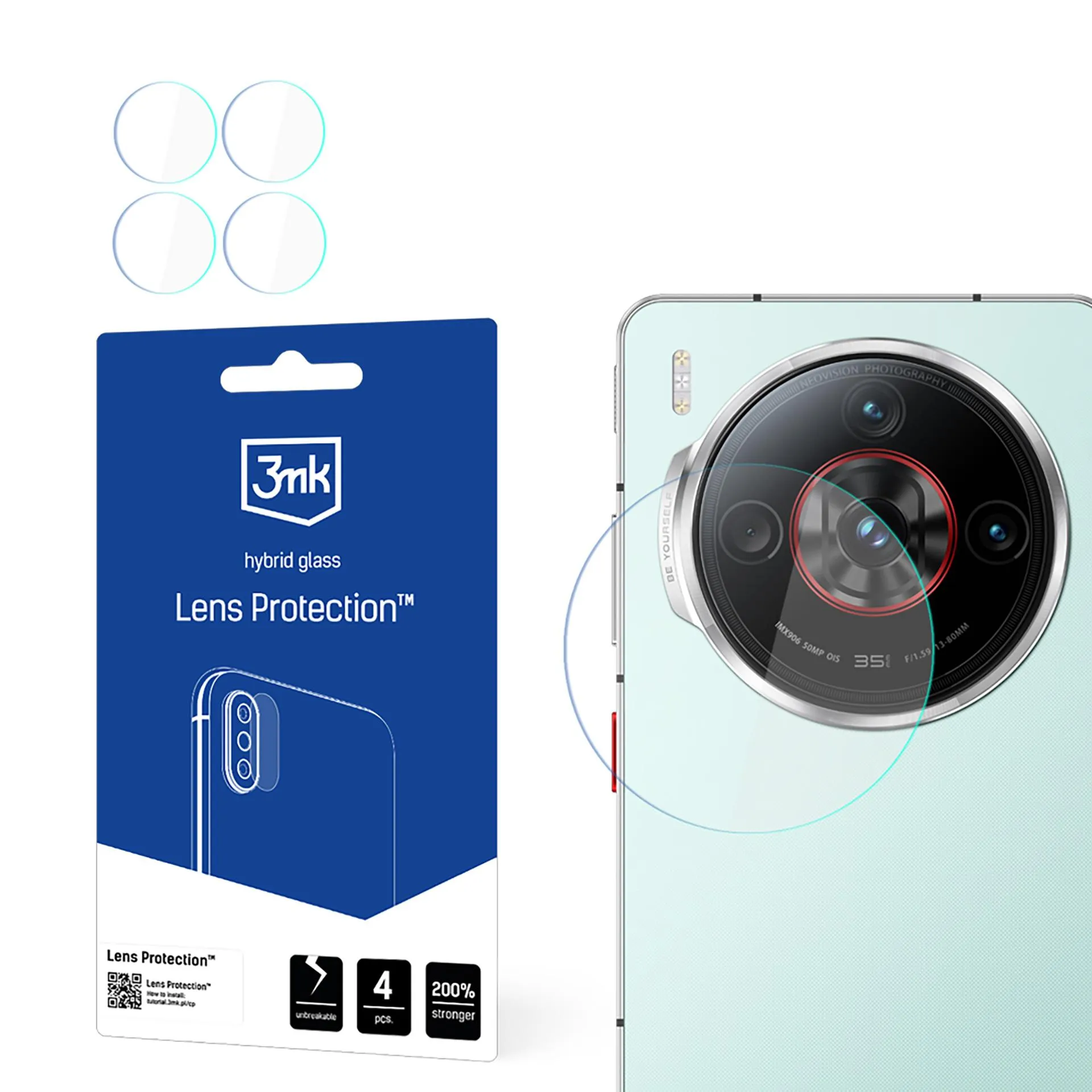 Lens glass for Nubia Z60S Pro - 3mk Lens Protection