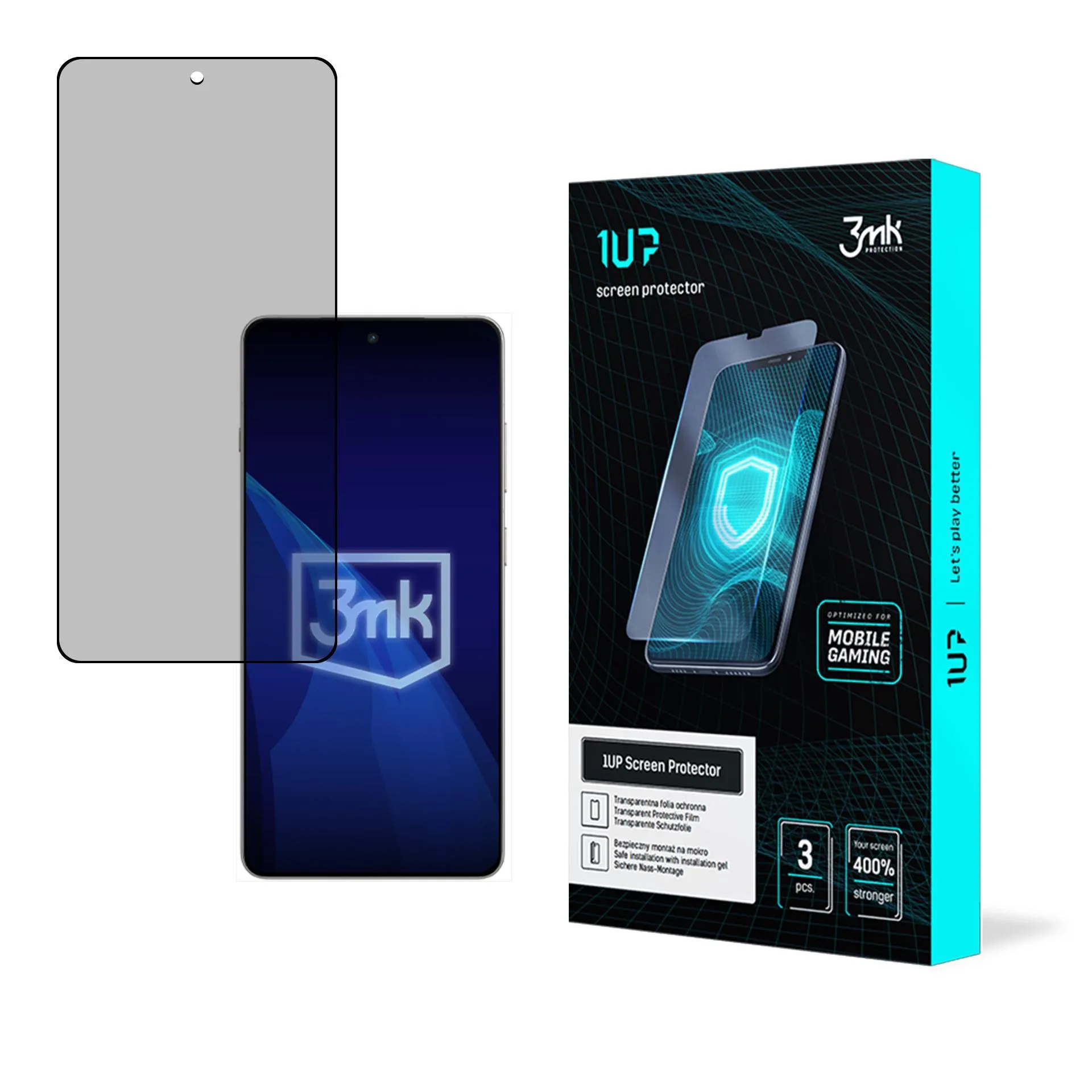 Screen protector for OnePlus 13R - 3mk 1UP screen protector (3 pieces)