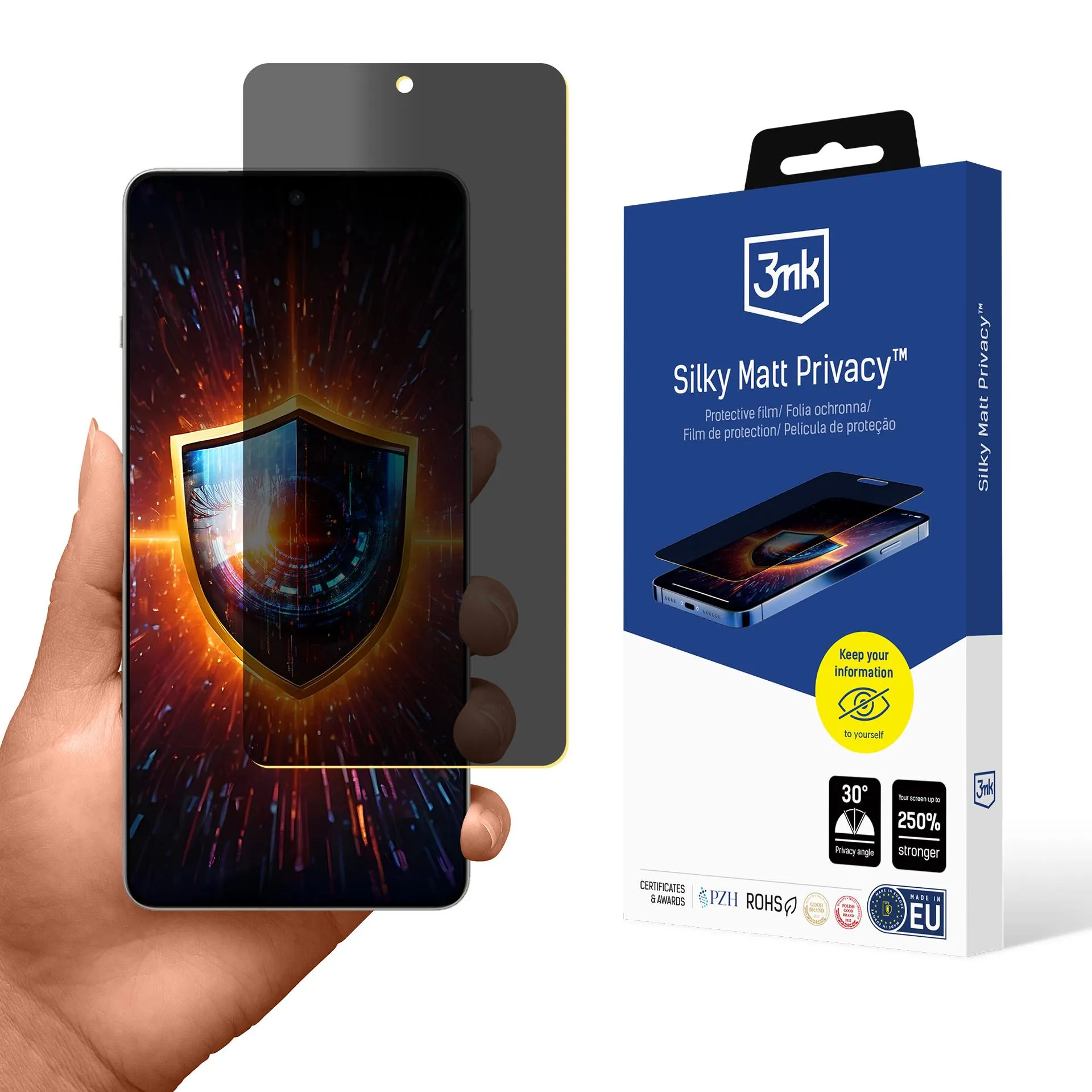 Privacy film for OnePlus 13R - 3mk Silky Matt Privacy