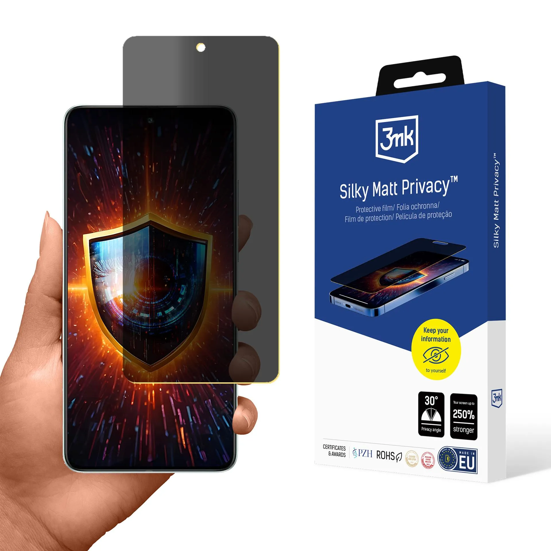 Privacy film for OnePlus Nord CE 4 - 3mk Silky Matt Privacy