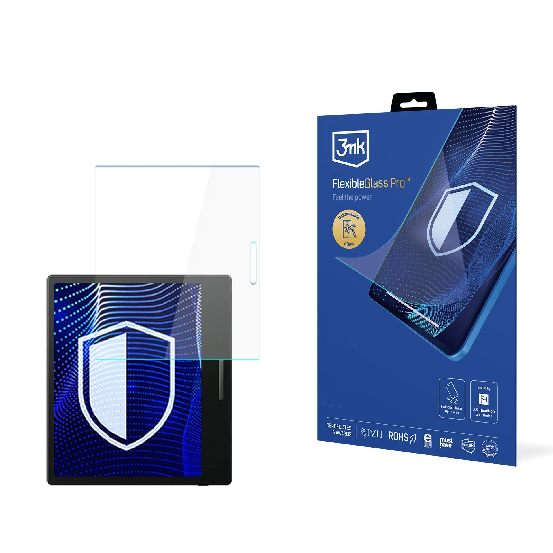 Shatterproof Glass for Onyx Boox Go 7 / Go Color 7 (Gen II) - 3mk FlexibleGlass Pro