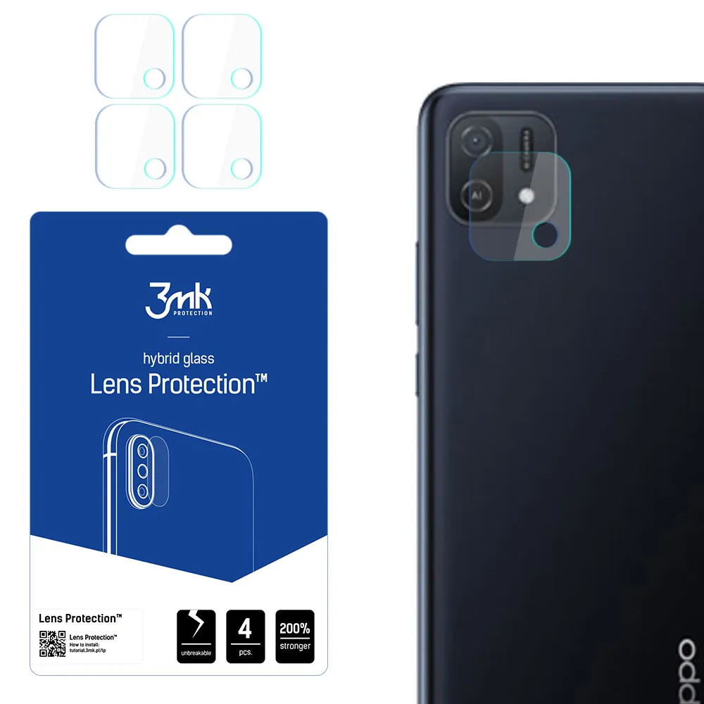 Lens glass for Oppo A16e - 3mk Lens Protection