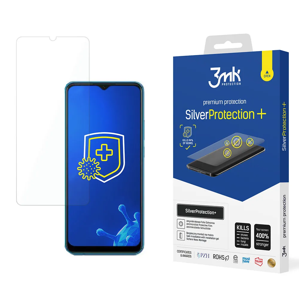 Anti-Shock Protective Film for Oppo A16k - 3mk SilverProtection+